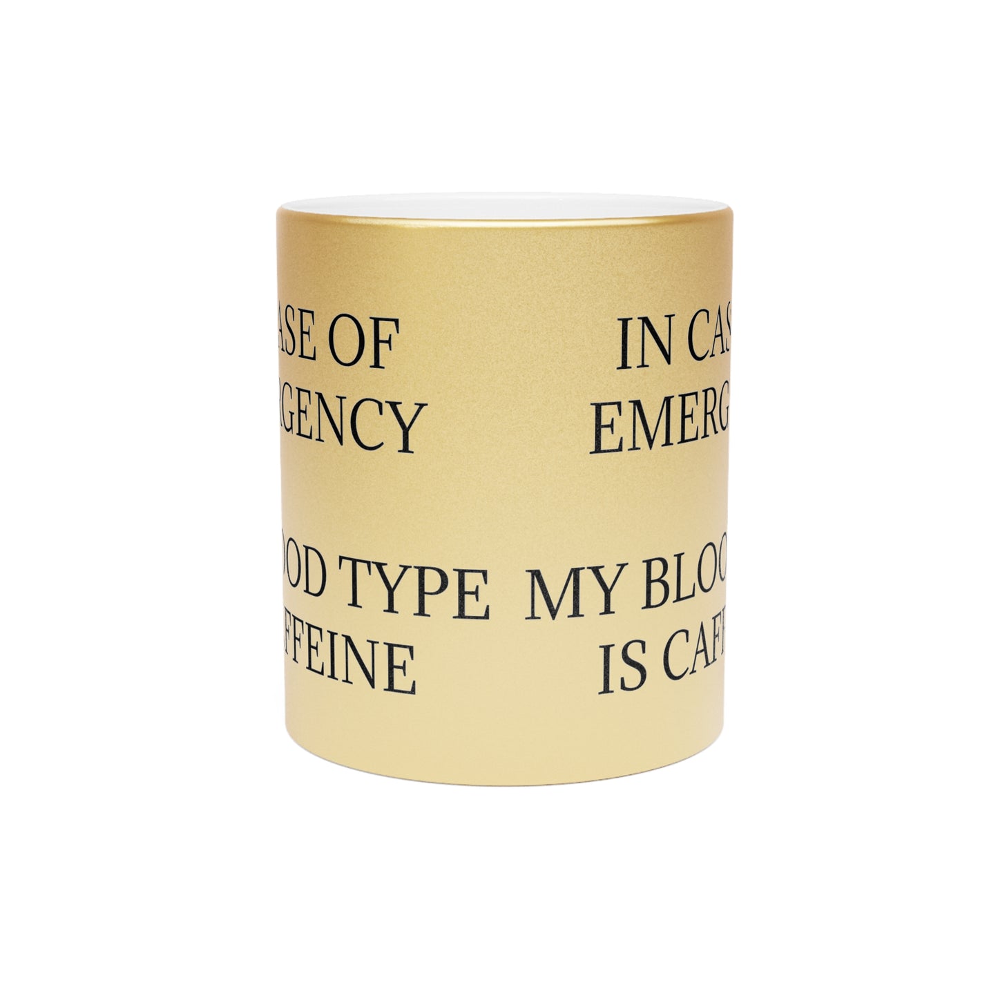 Blood Type Metallic Coffee Mug
