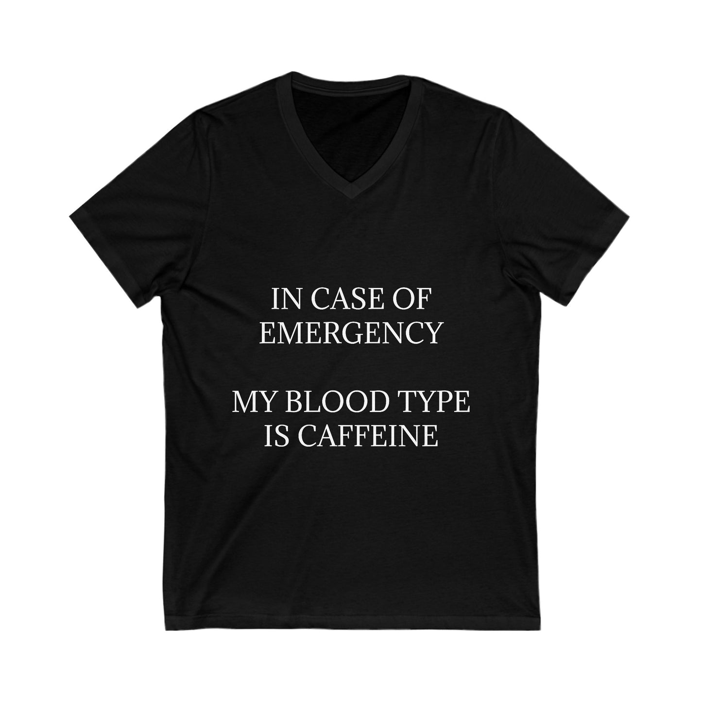 Blood Type Unisex Short Sleeve V-Neck Tee