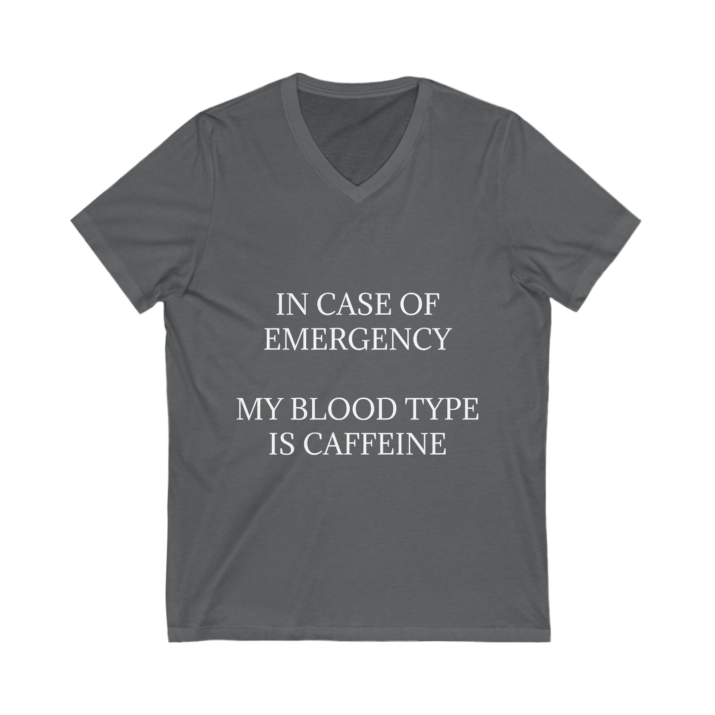 Blood Type Unisex Short Sleeve V-Neck Tee