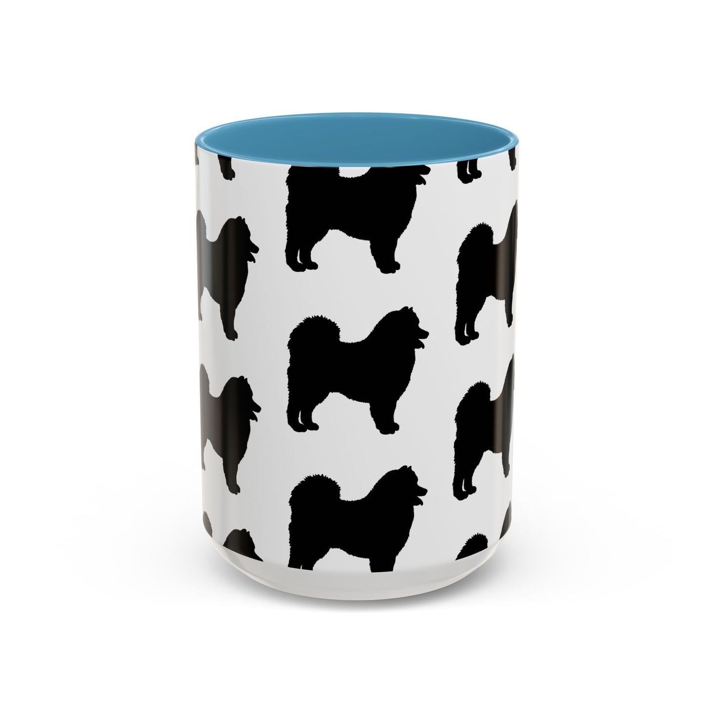 Samoyed Silhouette 2-Tone Coffee Mug