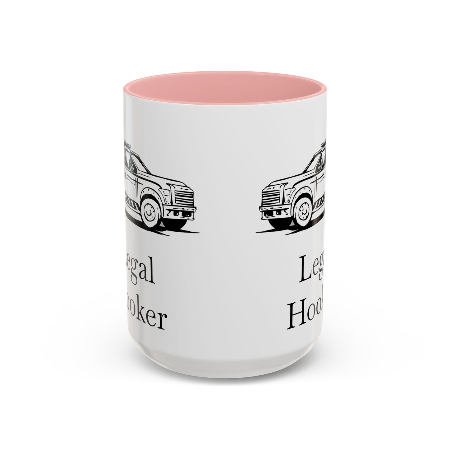 Legal H**ker Wheel Lift Tow Truck 2-Tone Coffee Mug