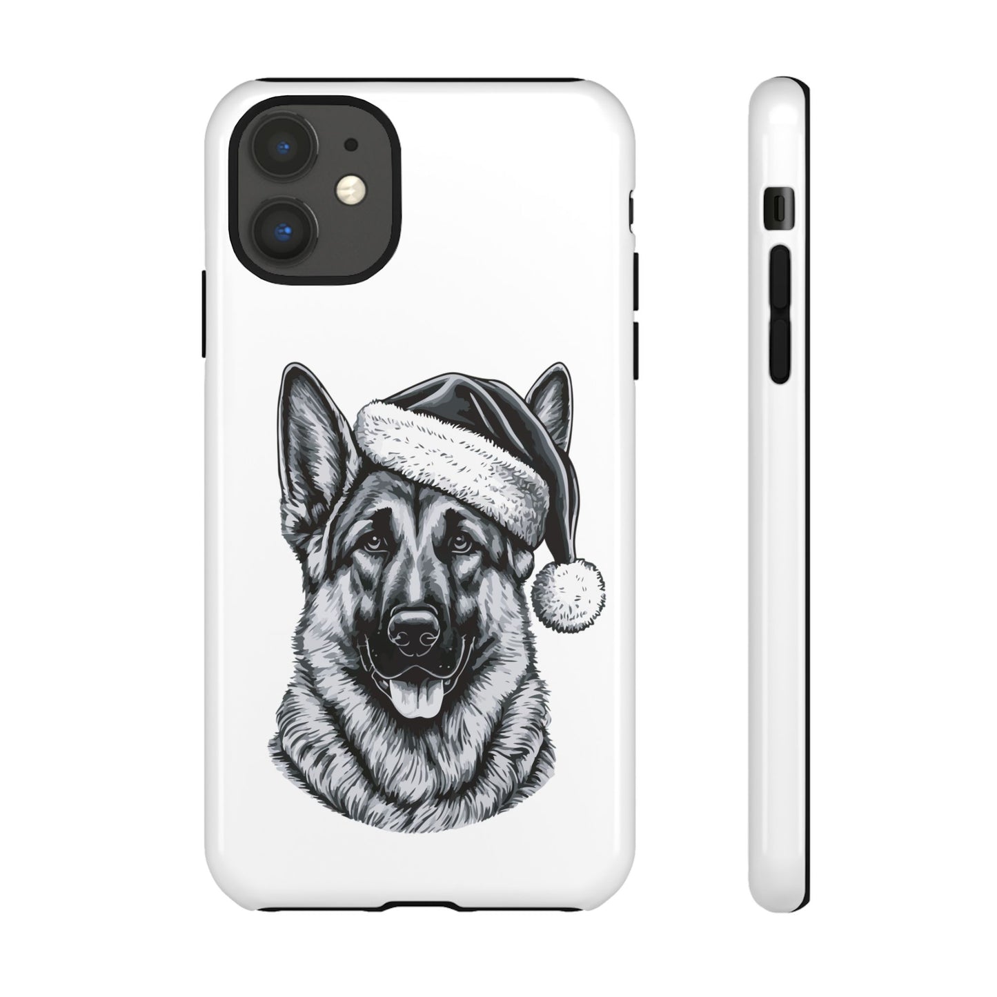 Santa Paws German Shepherd iPhone Case
