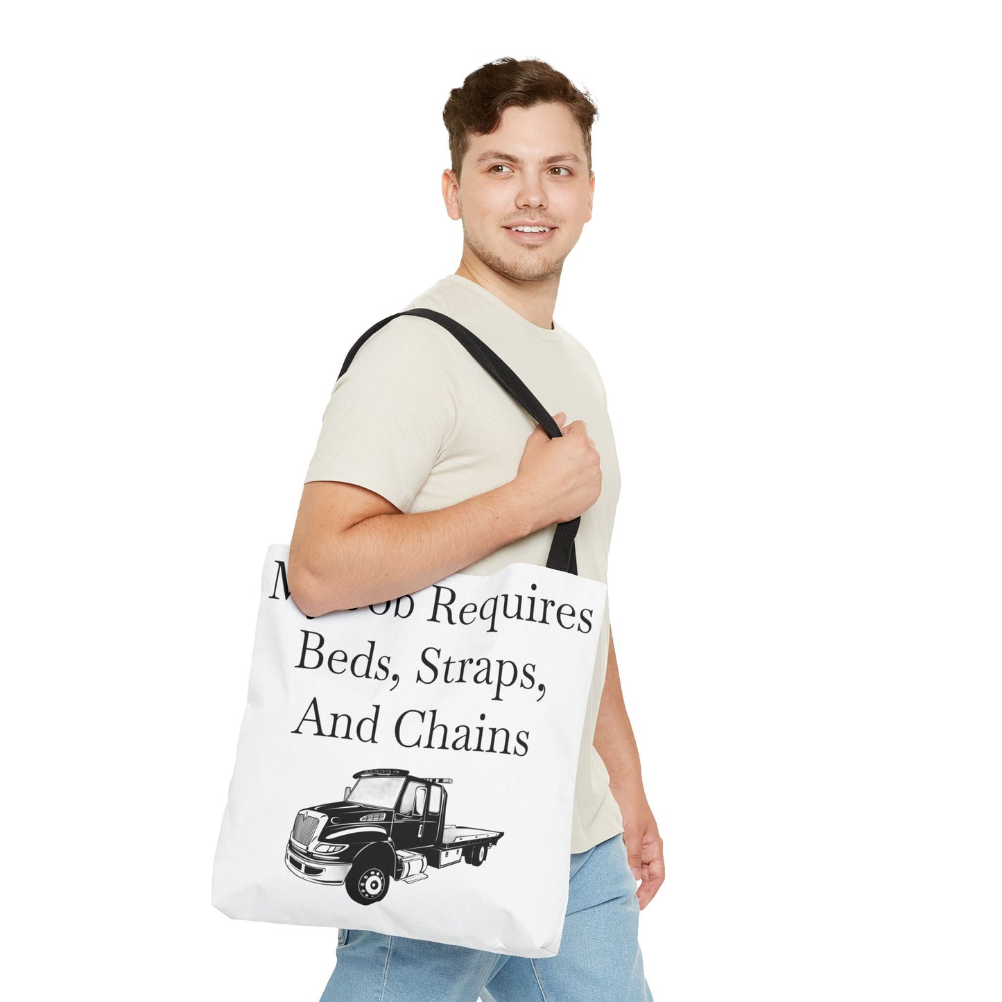 Beds, Straps, And Chains Tote Bag