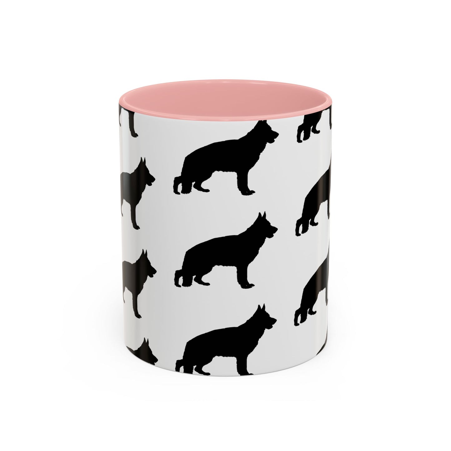German Shepherd Silhouette 2-Tone Coffee Mug