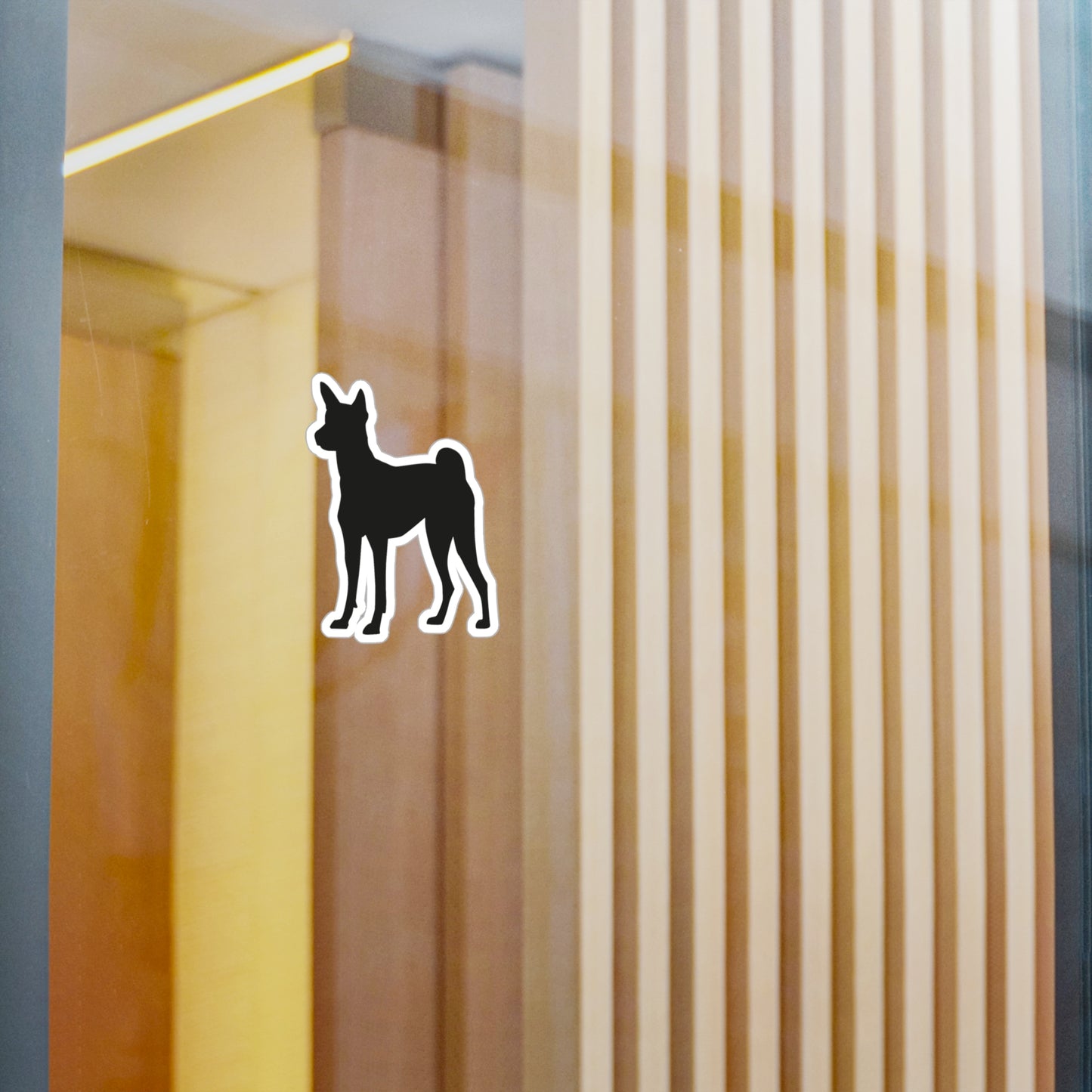 Basenji Silhouette Vinyl Decal