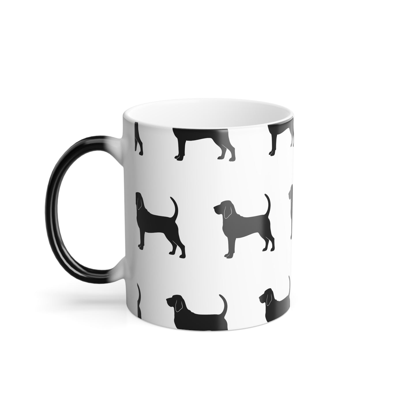 Bloodhound Silhouette Color Changing Mug
