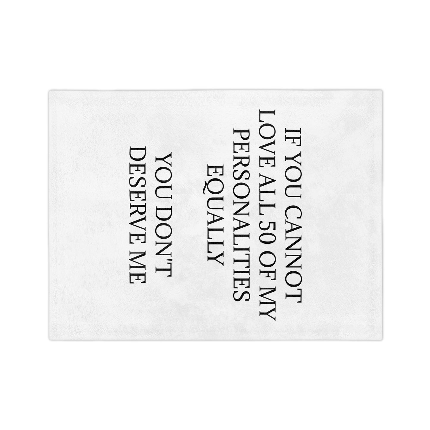 50 Personalities Velveteen Microfiber Blanket