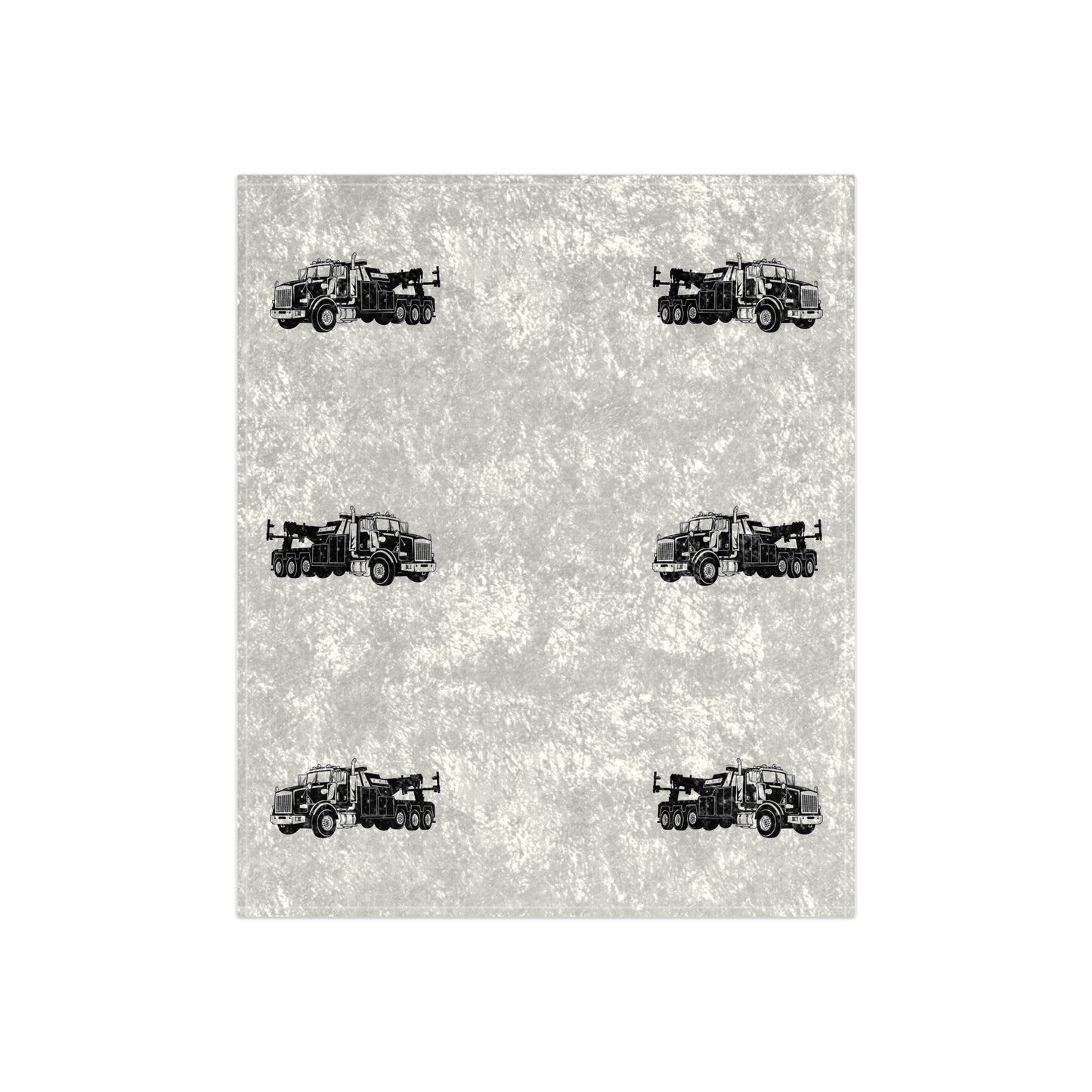 Heavy Tow Truck Crushed Velvet Blanket