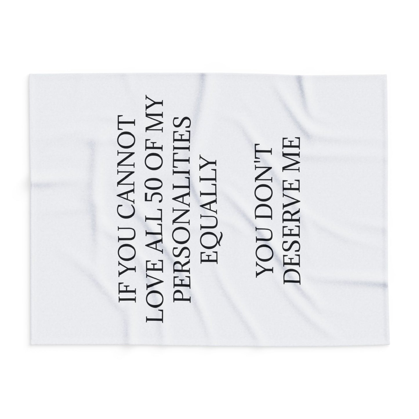 50 Personalities Arctic Fleece Blanket