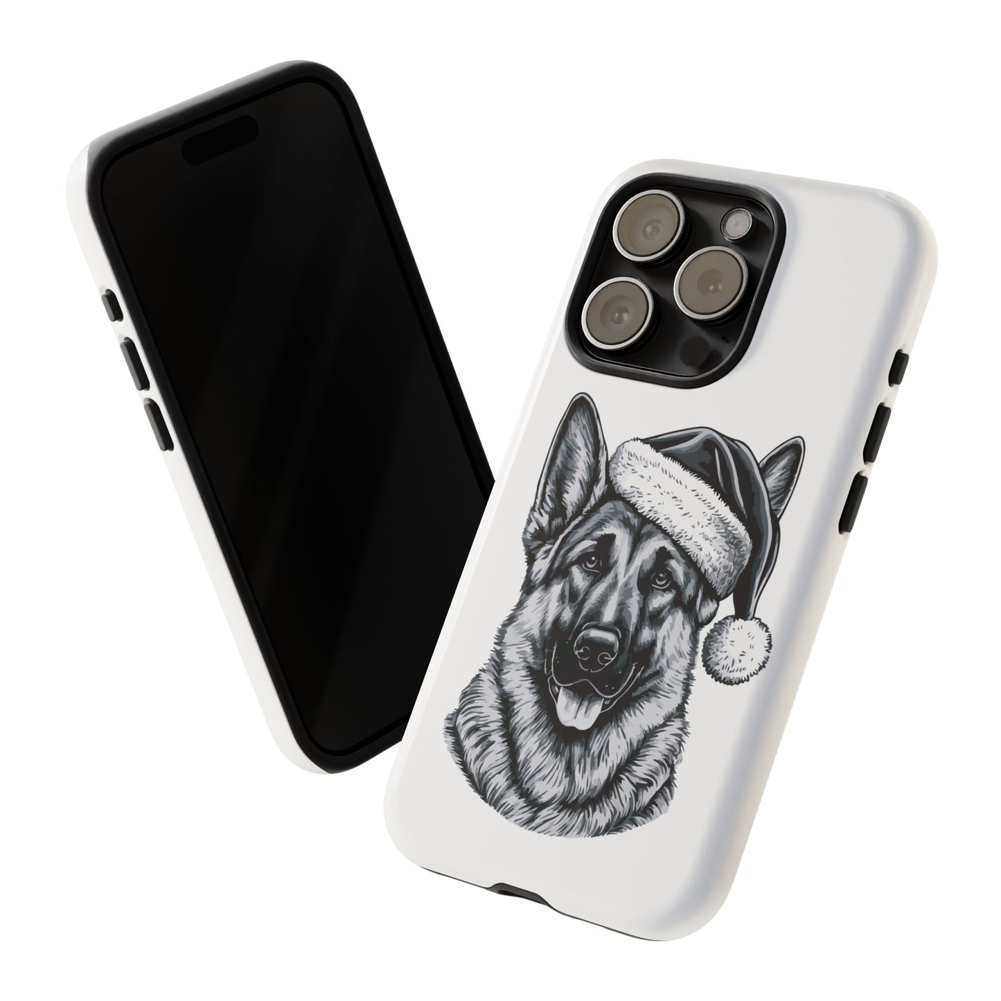 Santa Paws German Shepherd iPhone Case