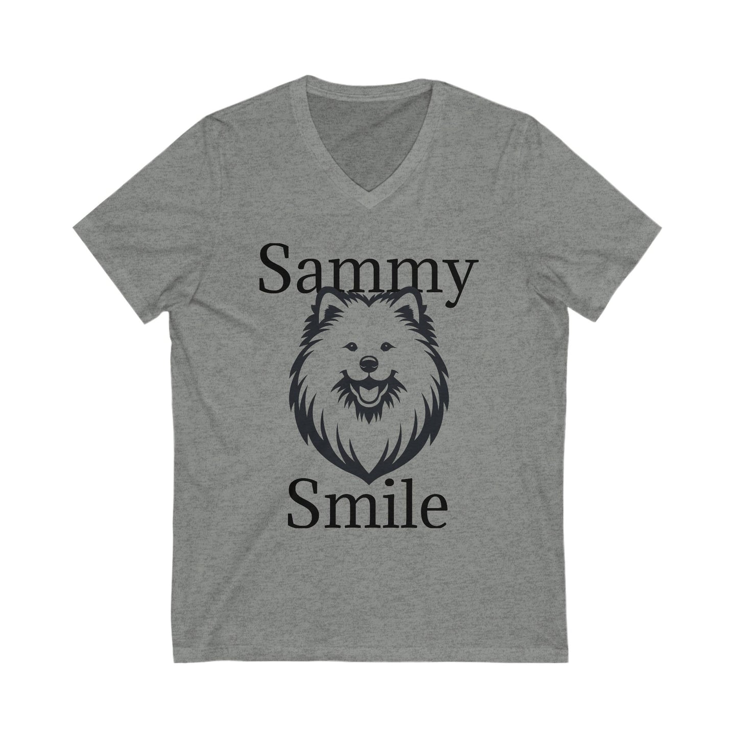 Sammy Smile Unisex Short Sleeve V-Neck Tee