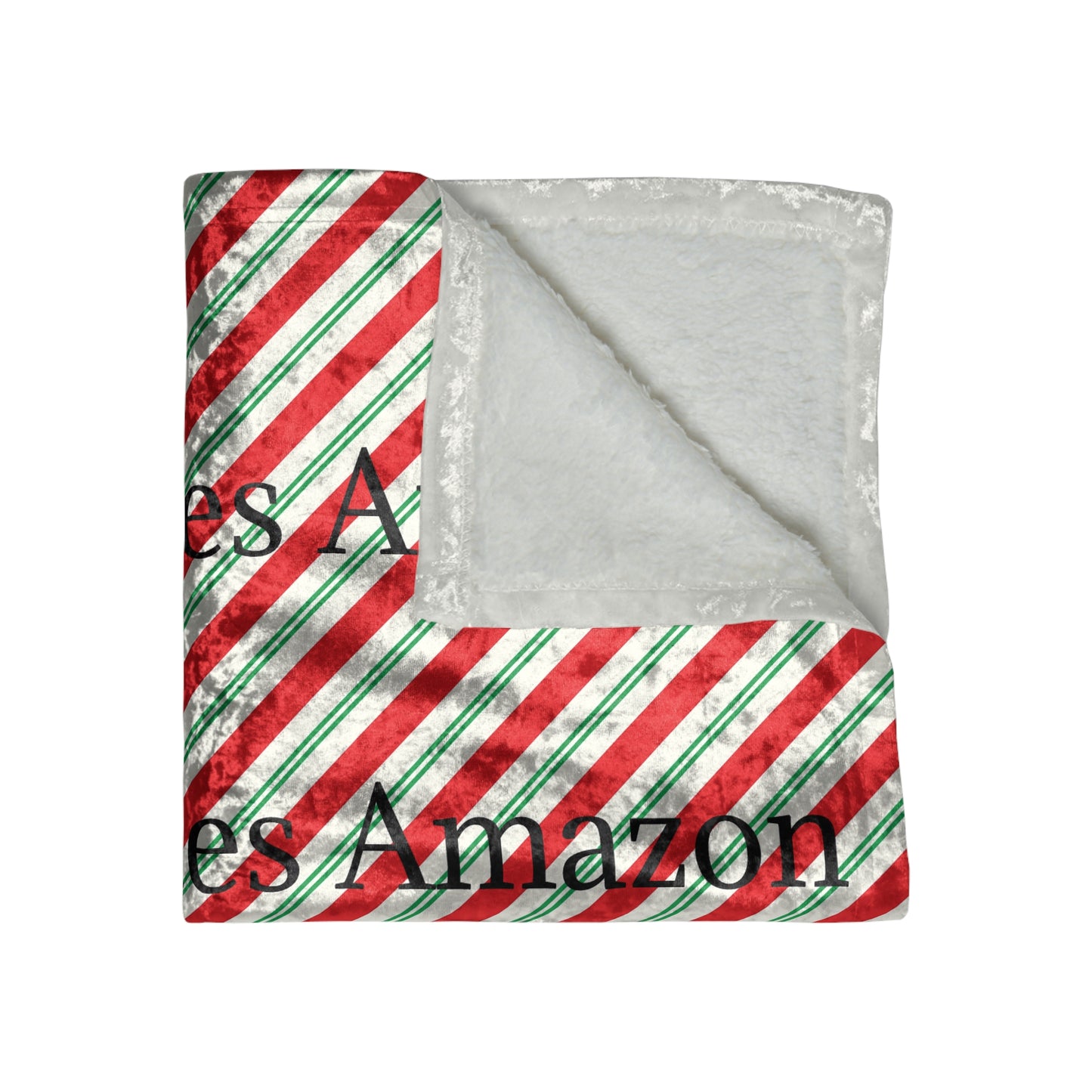 Here Comes Amazon Crushed Velvet Blanket