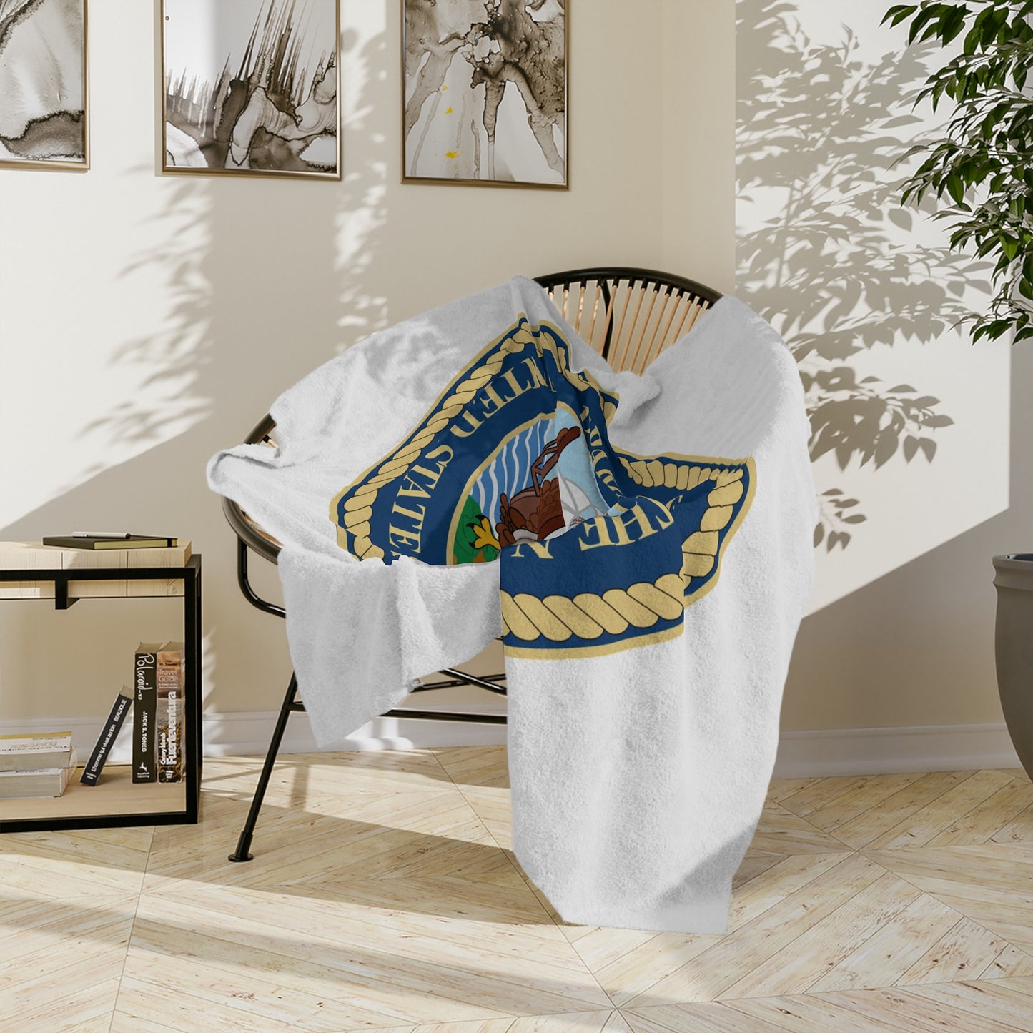 US Navy Velveteen Microfiber Blanket