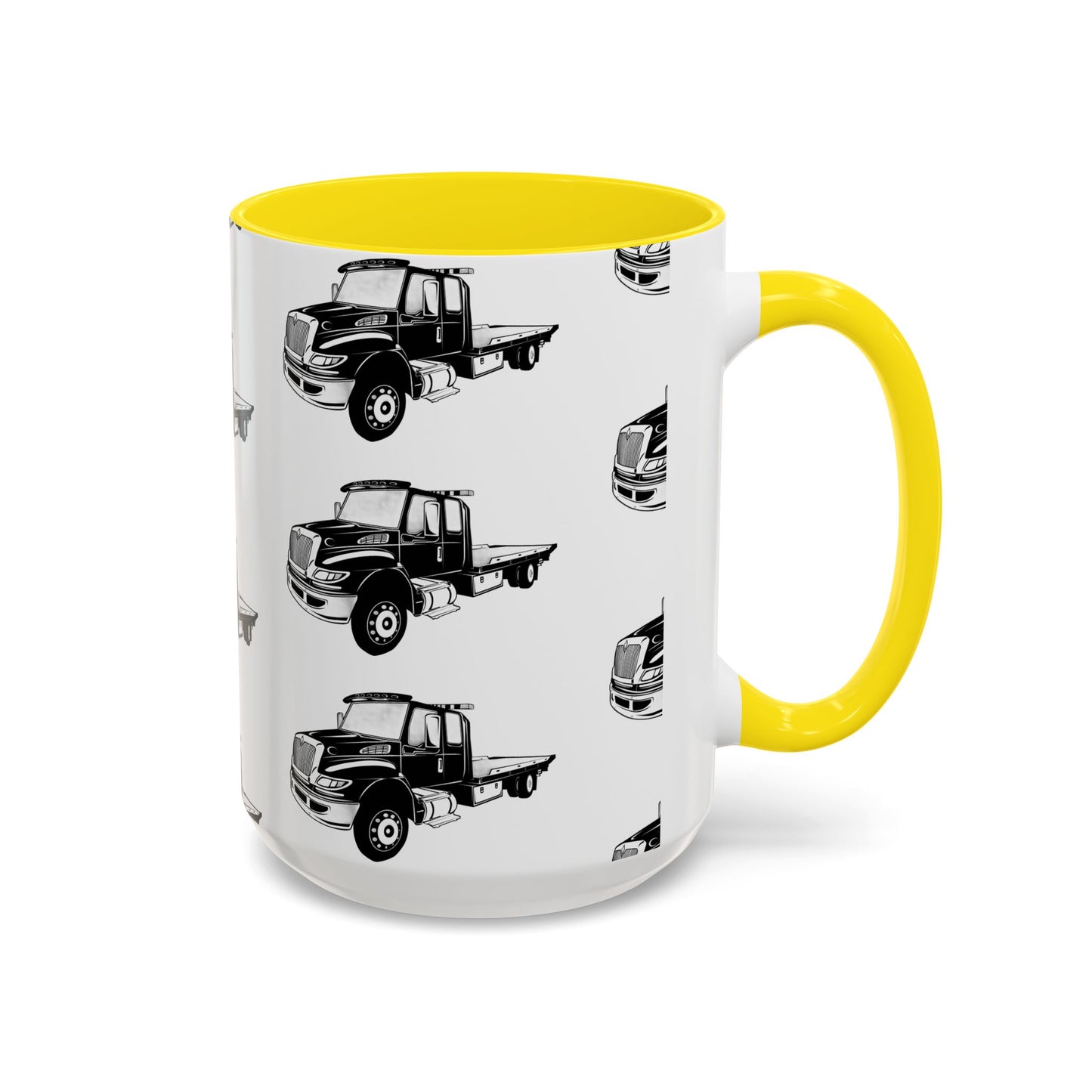 Flatbed Tow Truck 2-Tone Coffee Mug