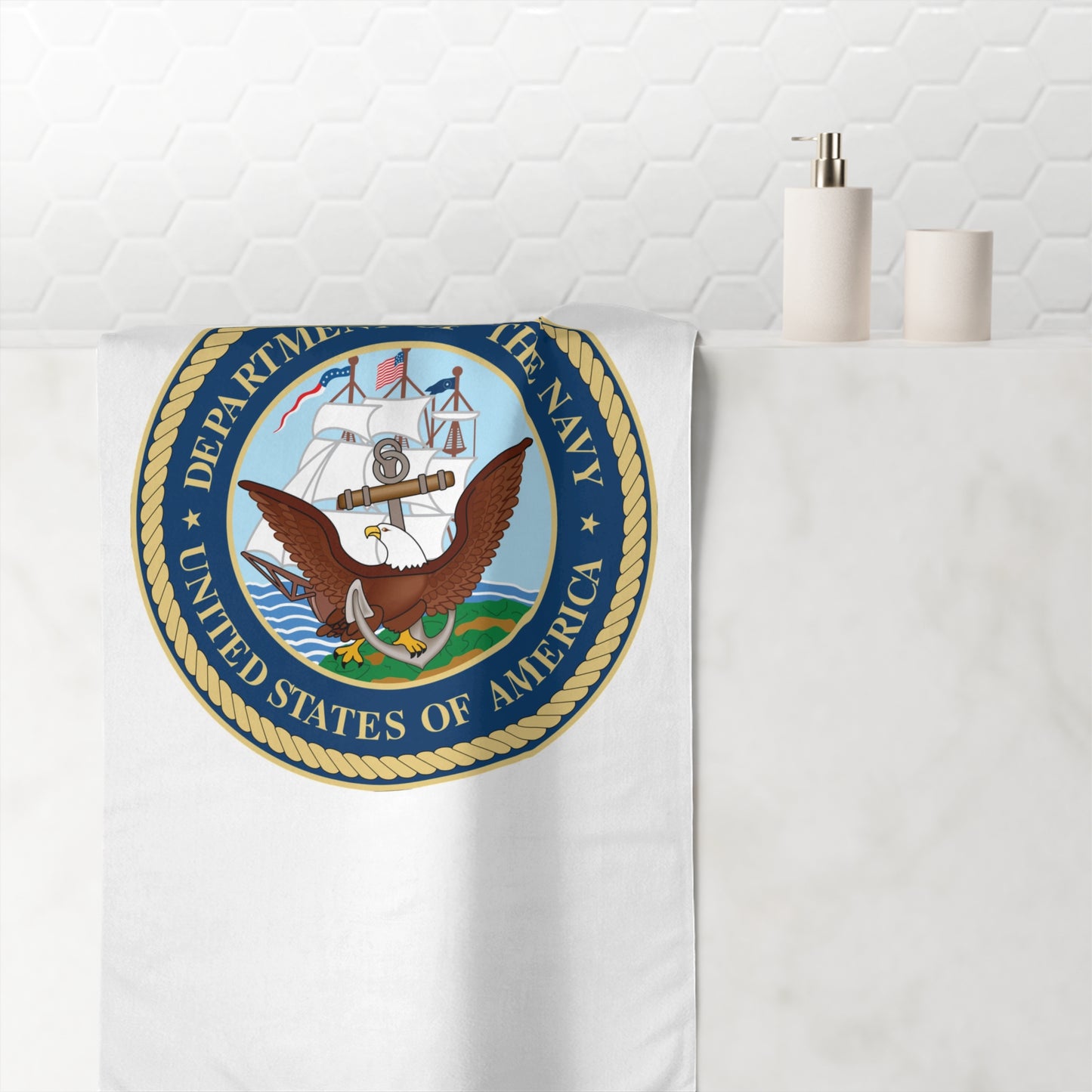 US Navy Mink-Cotton Beach Towel