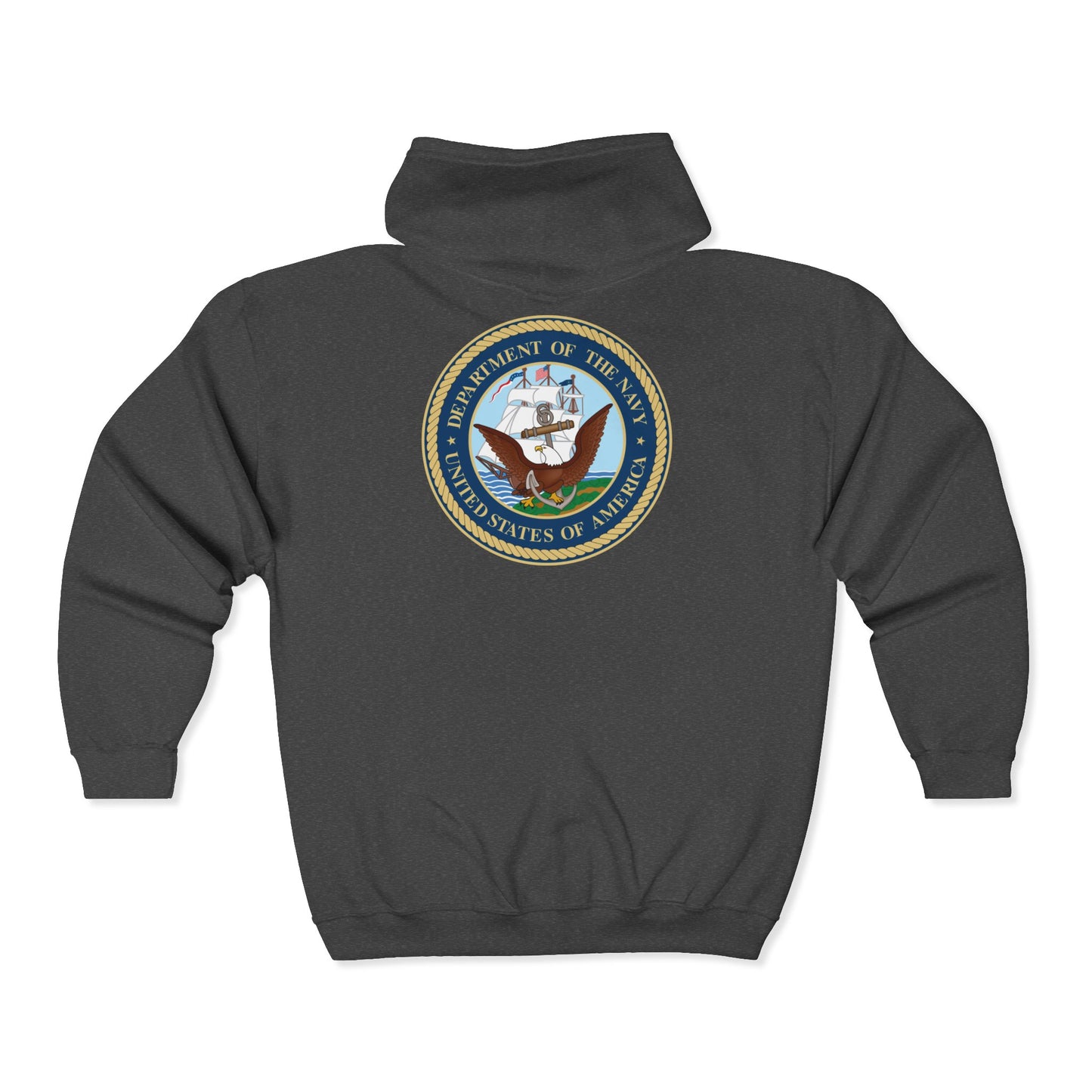 US Navy Unisex Full Zip Hoodie