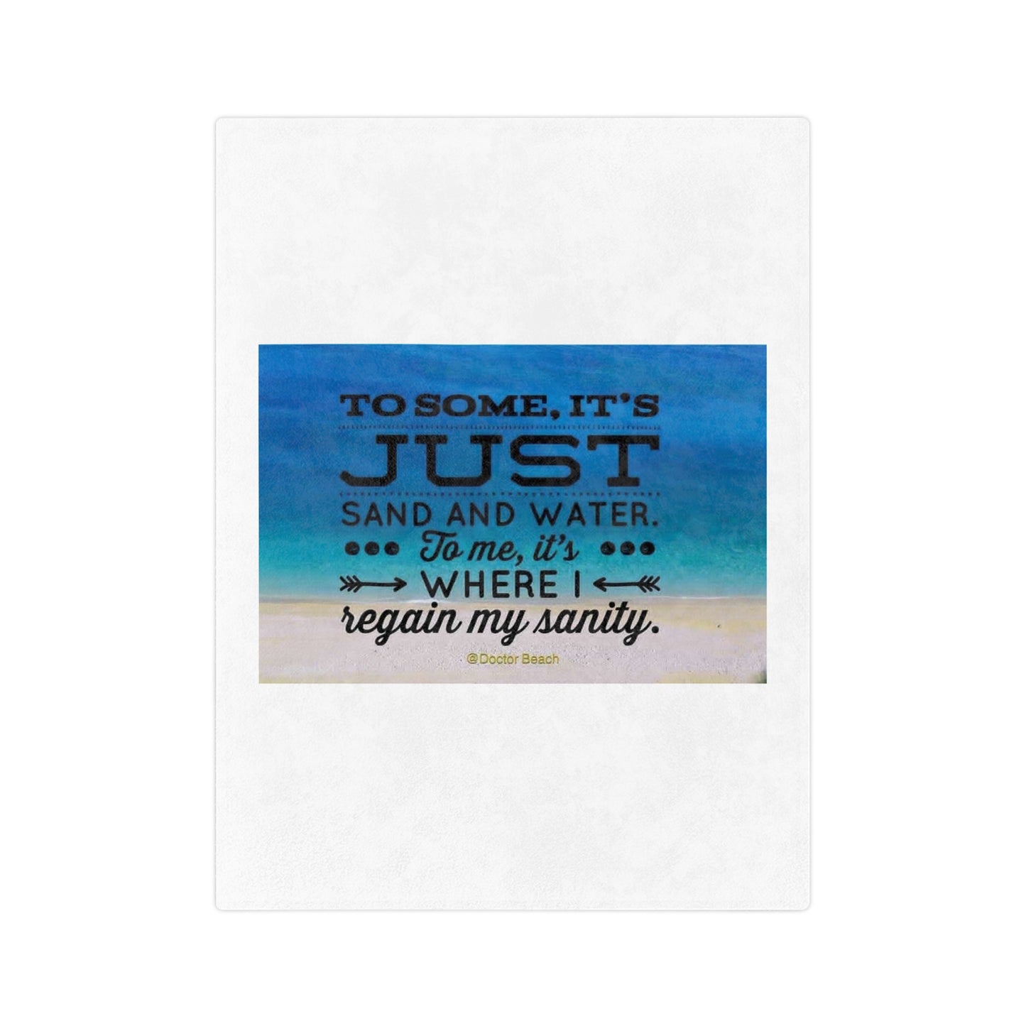 Dr. Beach Velveteen Microfiber Blanket