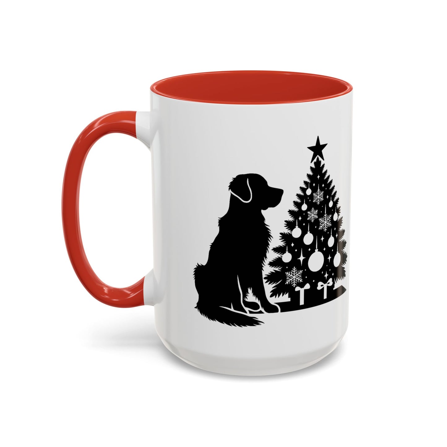 Golden Christmas Tree 2-Tone Coffee Mug