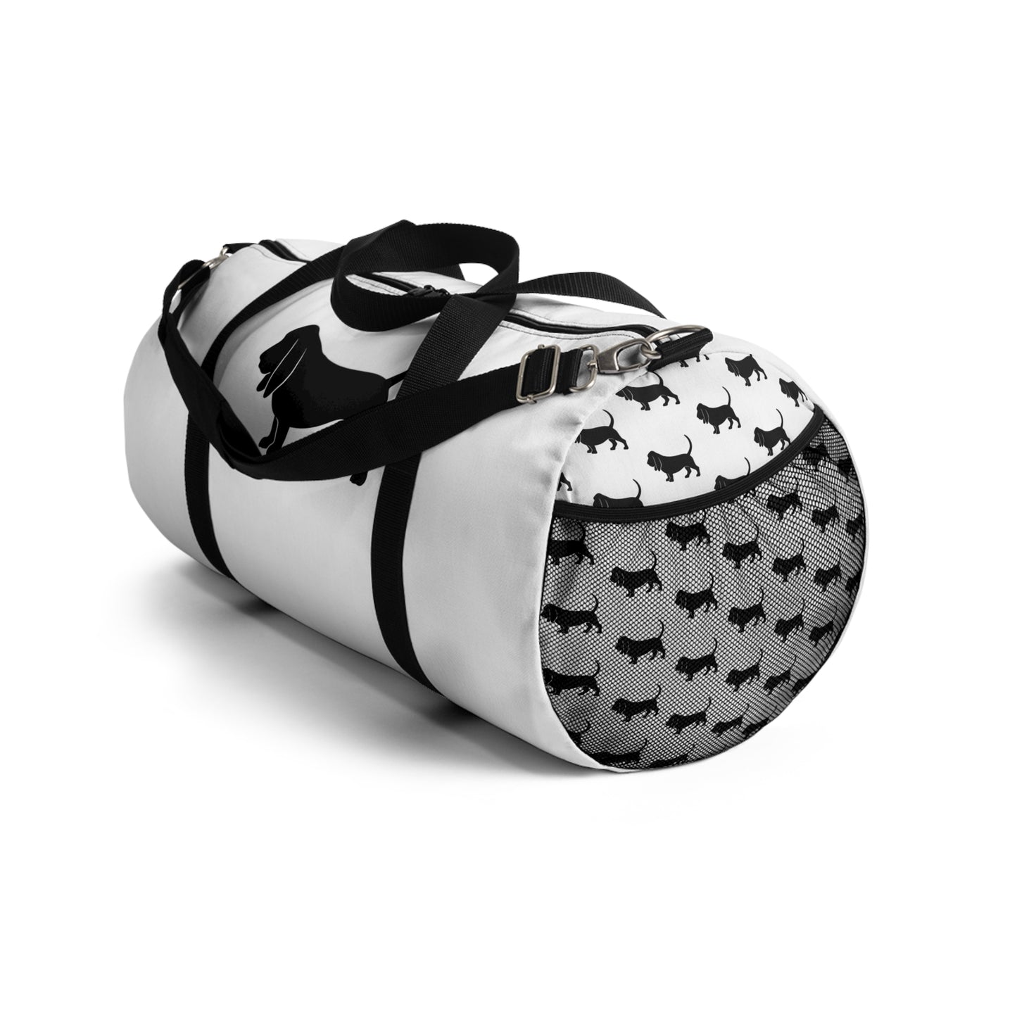 Basset Hound Silhouette Duffel Bag