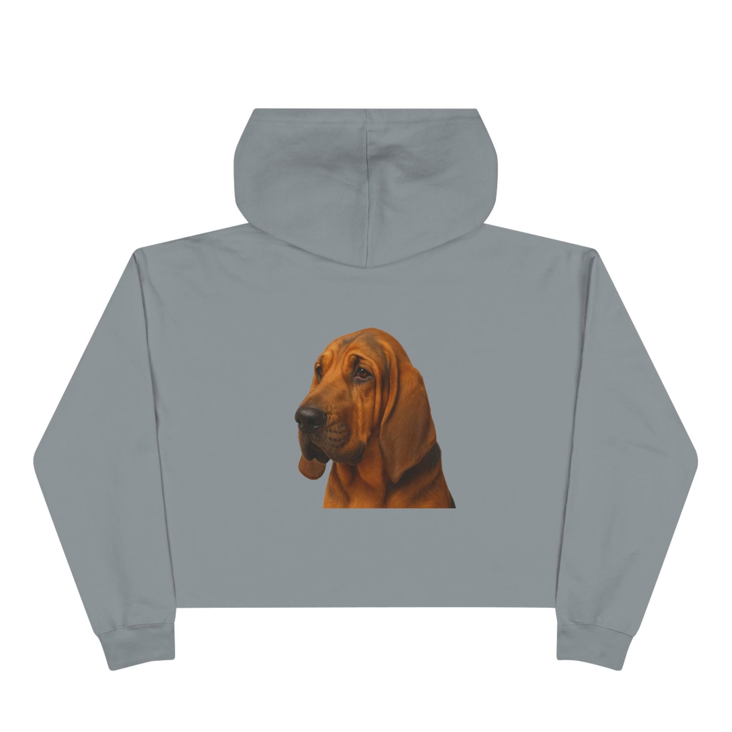 Bloodhound Head Women's Crop Hoodie