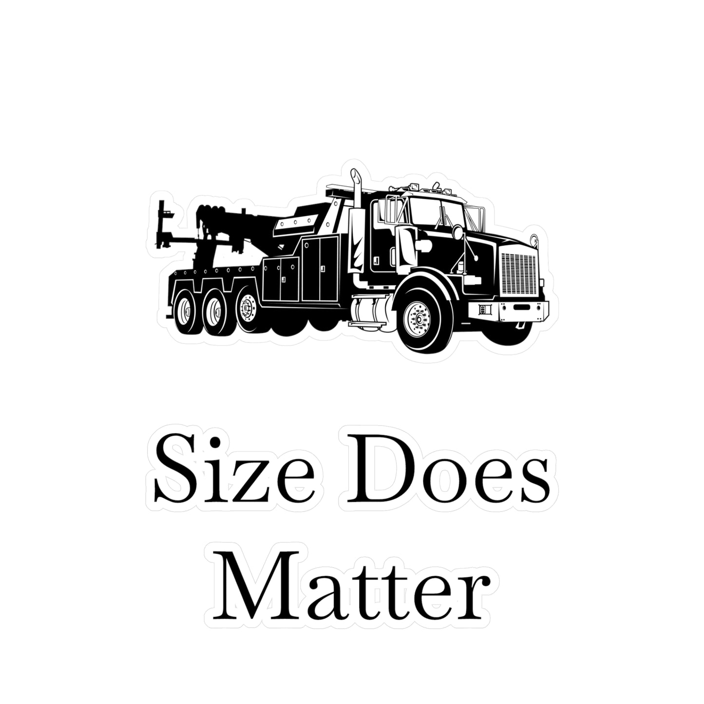 Size Does Matter Vinyl Decal