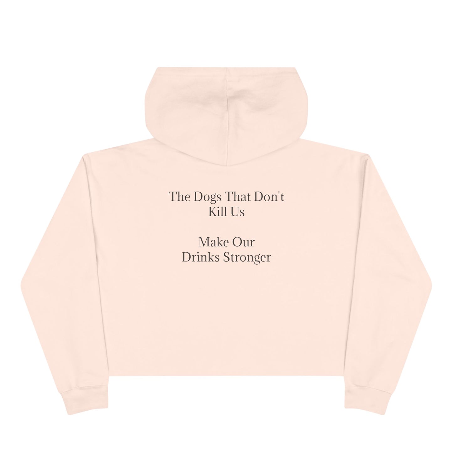 Drinks Stronger Women's Crop Hoodie