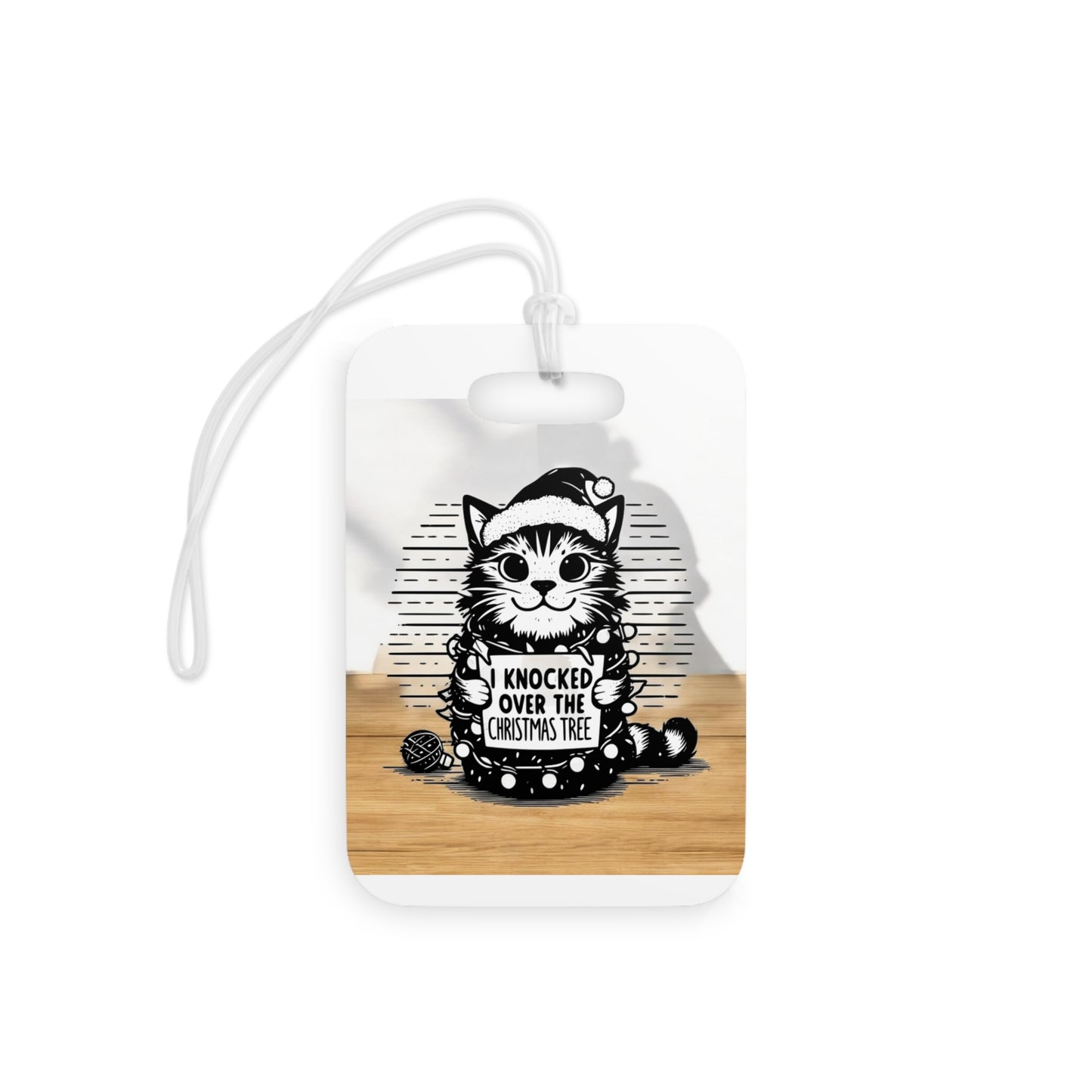 Naughty Cat Luggage Tag