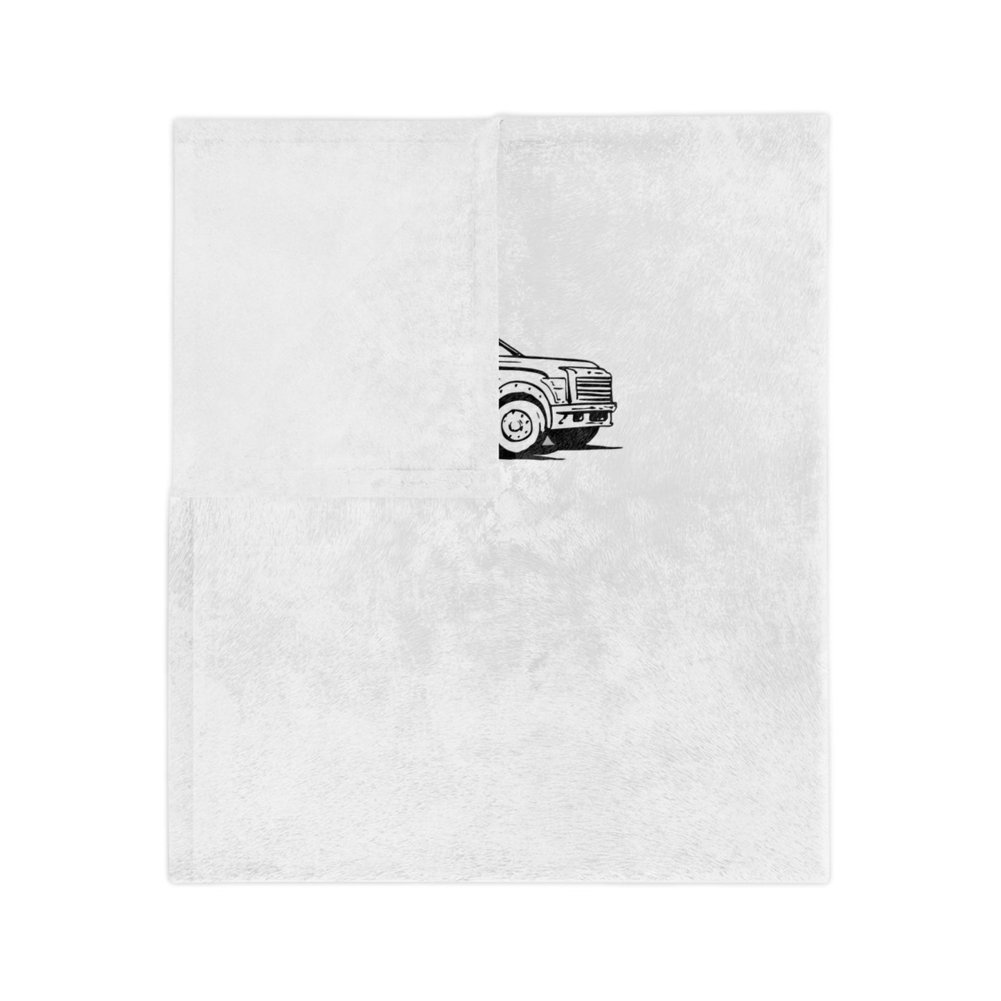 Wheel Lift Tow Truck Velveteen Microfiber Blanket