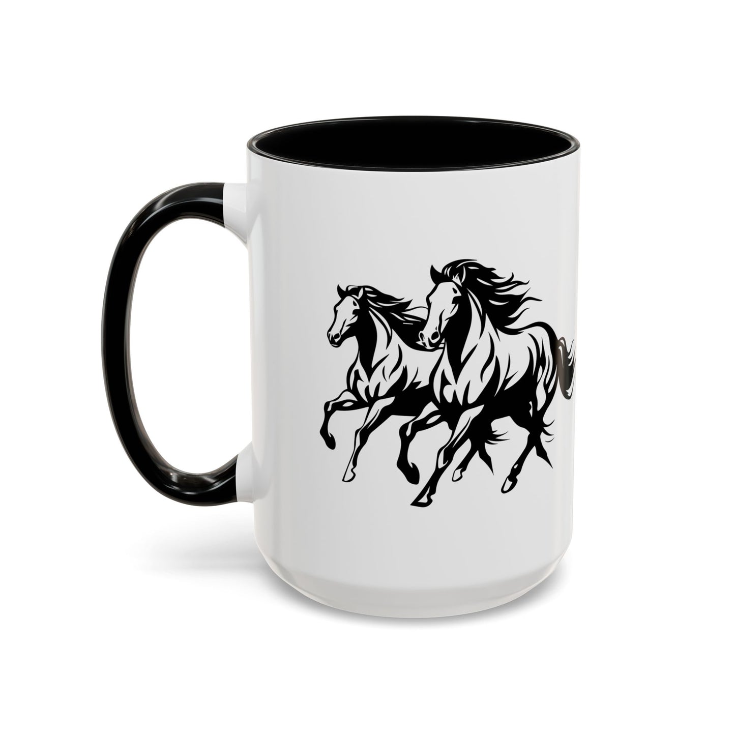 Horsin' Around 2-Tone Coffee Mug