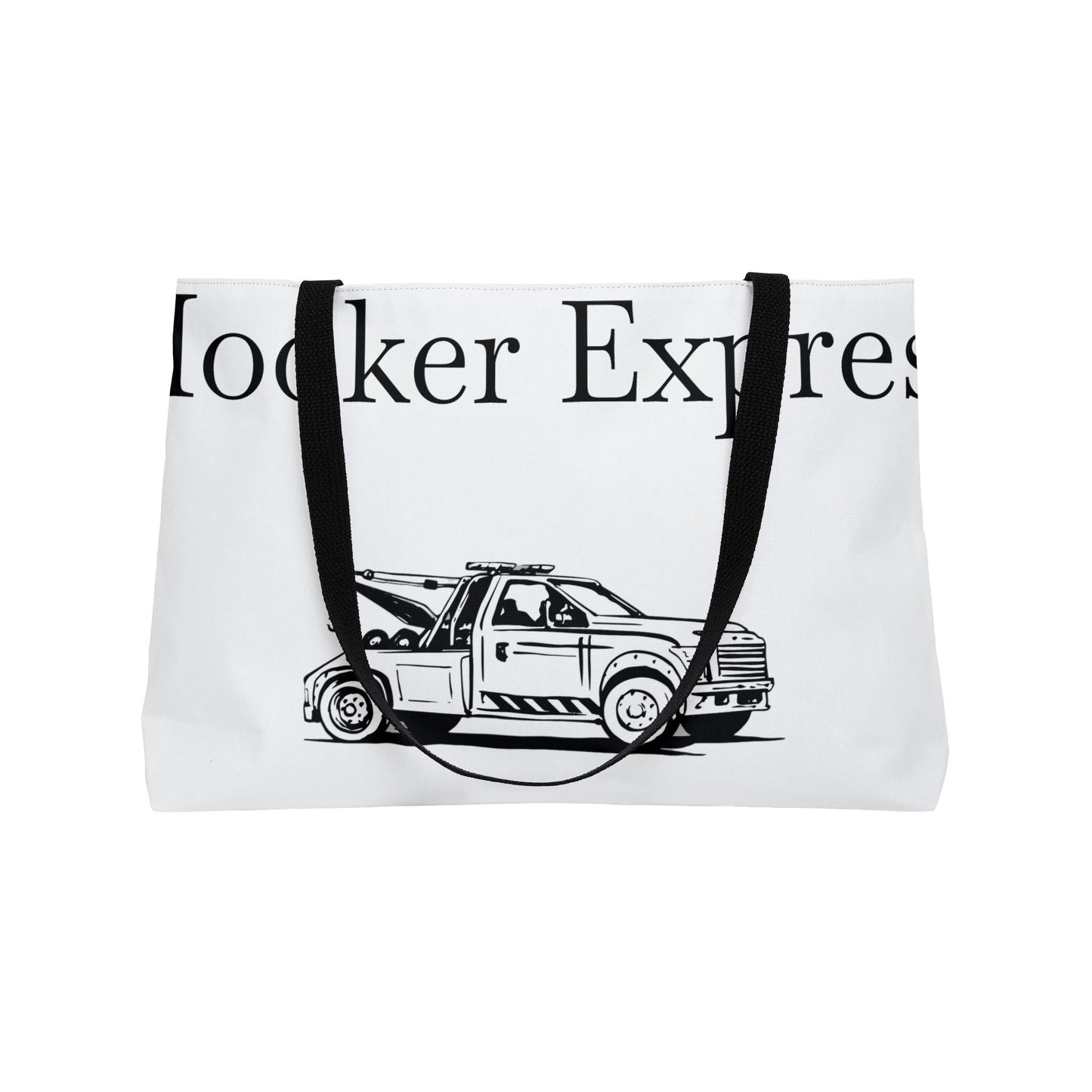 H**ker Express Wheel Lift Tow Truck Weekender Tote Bag