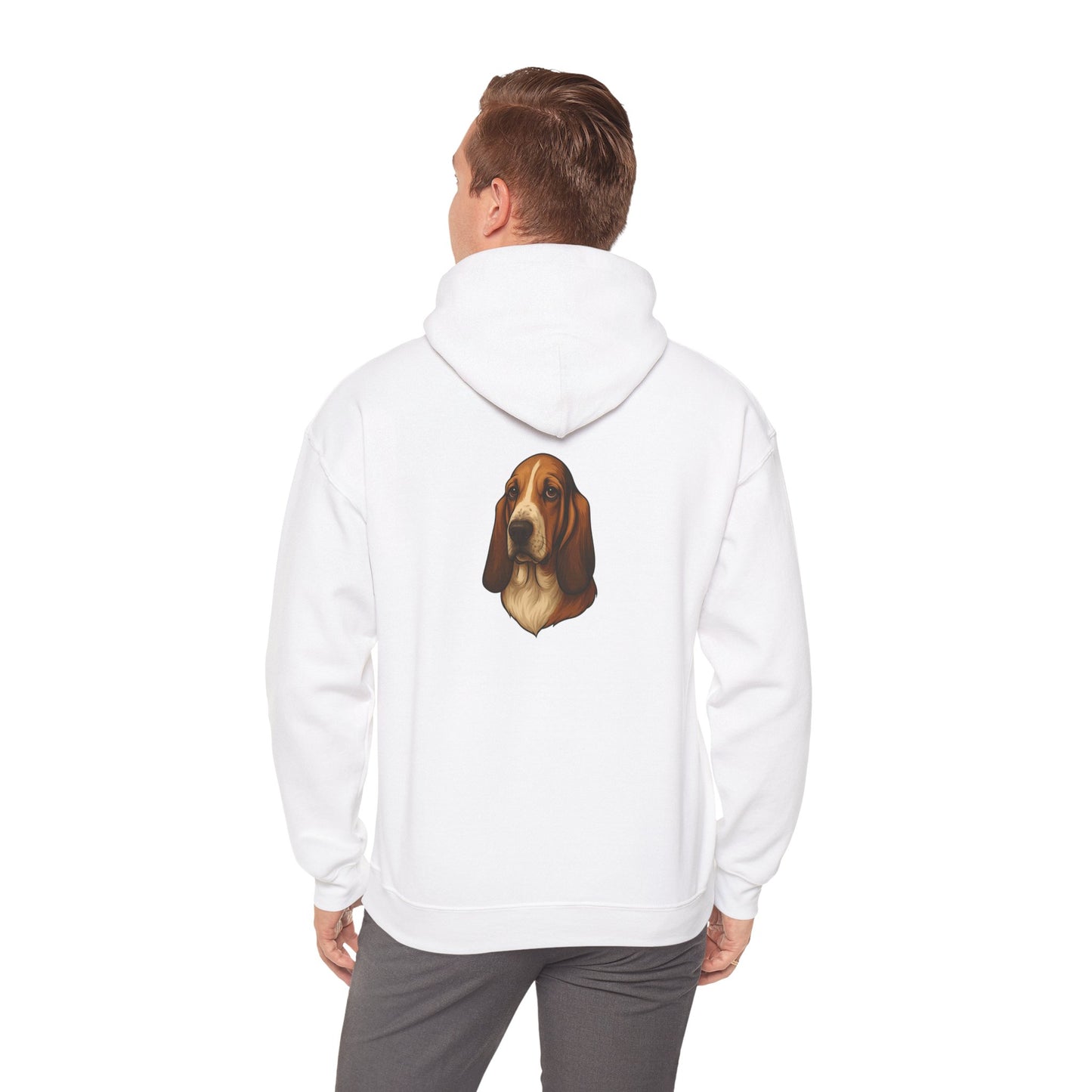 Basset Hound Head Unisex Hoodie