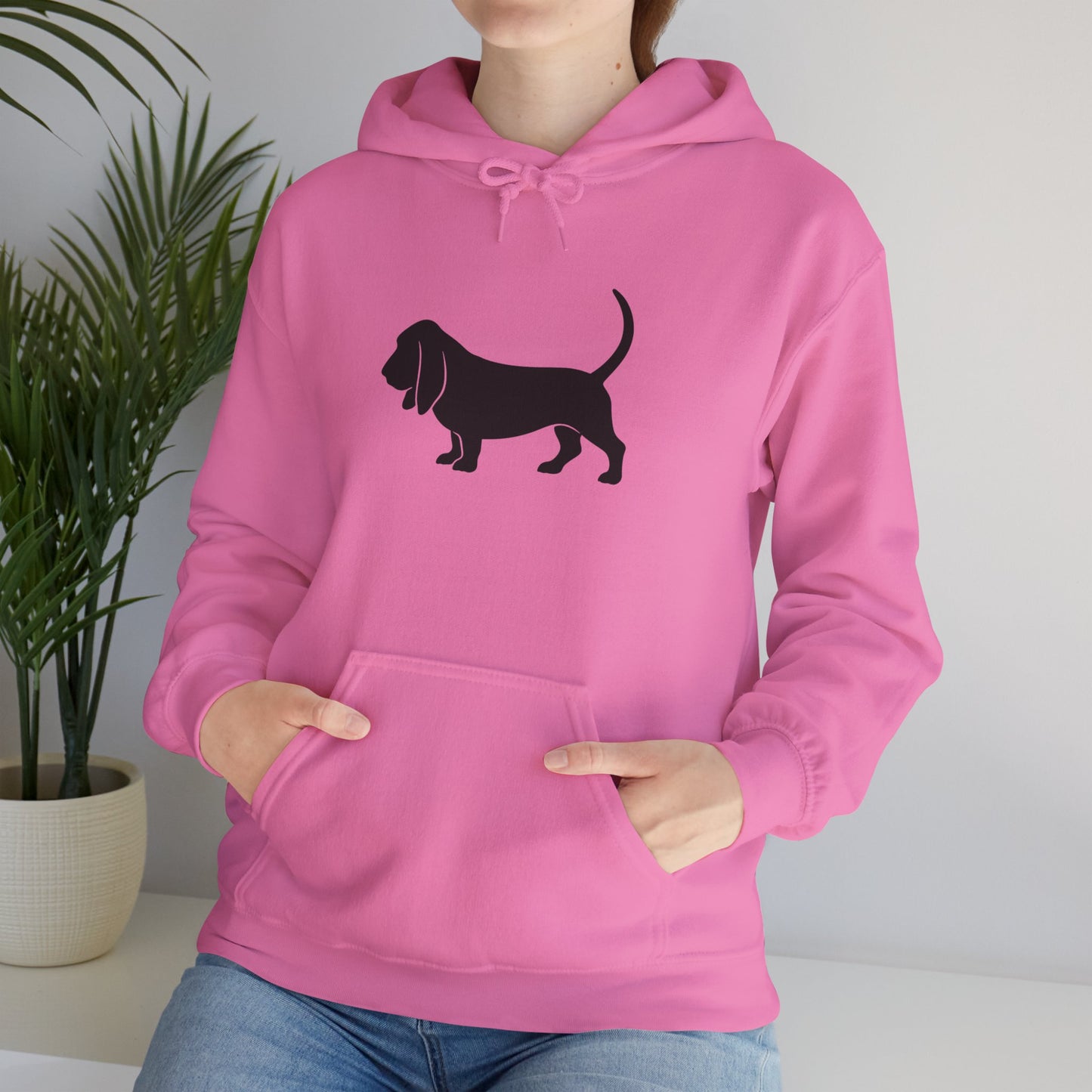 Basset Hound Silhouette Unisex Hoodie