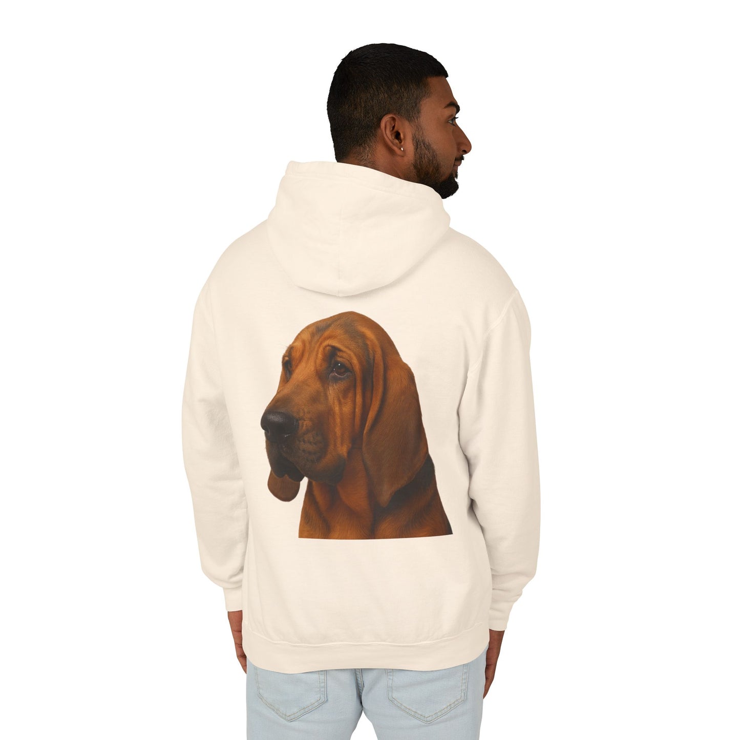 Bloodhound Head Unisex Lightweight Hoodie