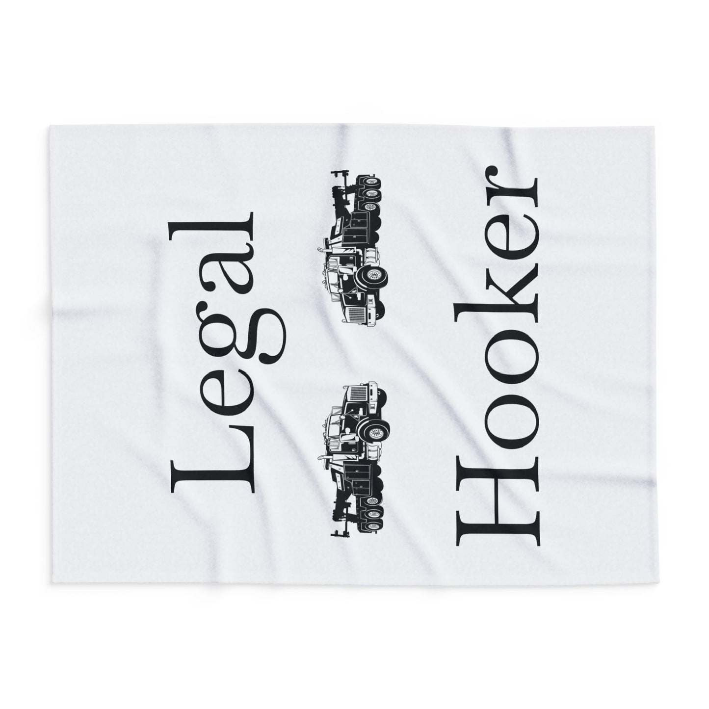 Legal H**ker Heavy Tow Truck Arctic Fleece Blanket