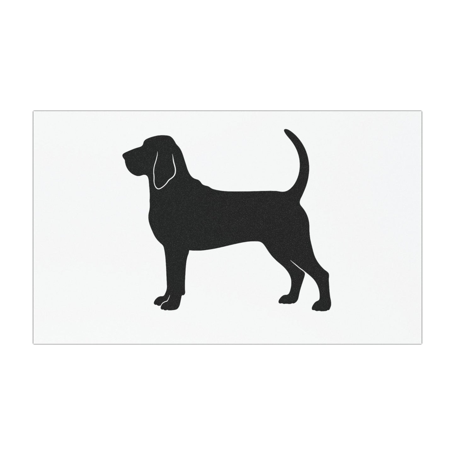 Bloodhound Silhouette Indoor/Outdoor Magnet