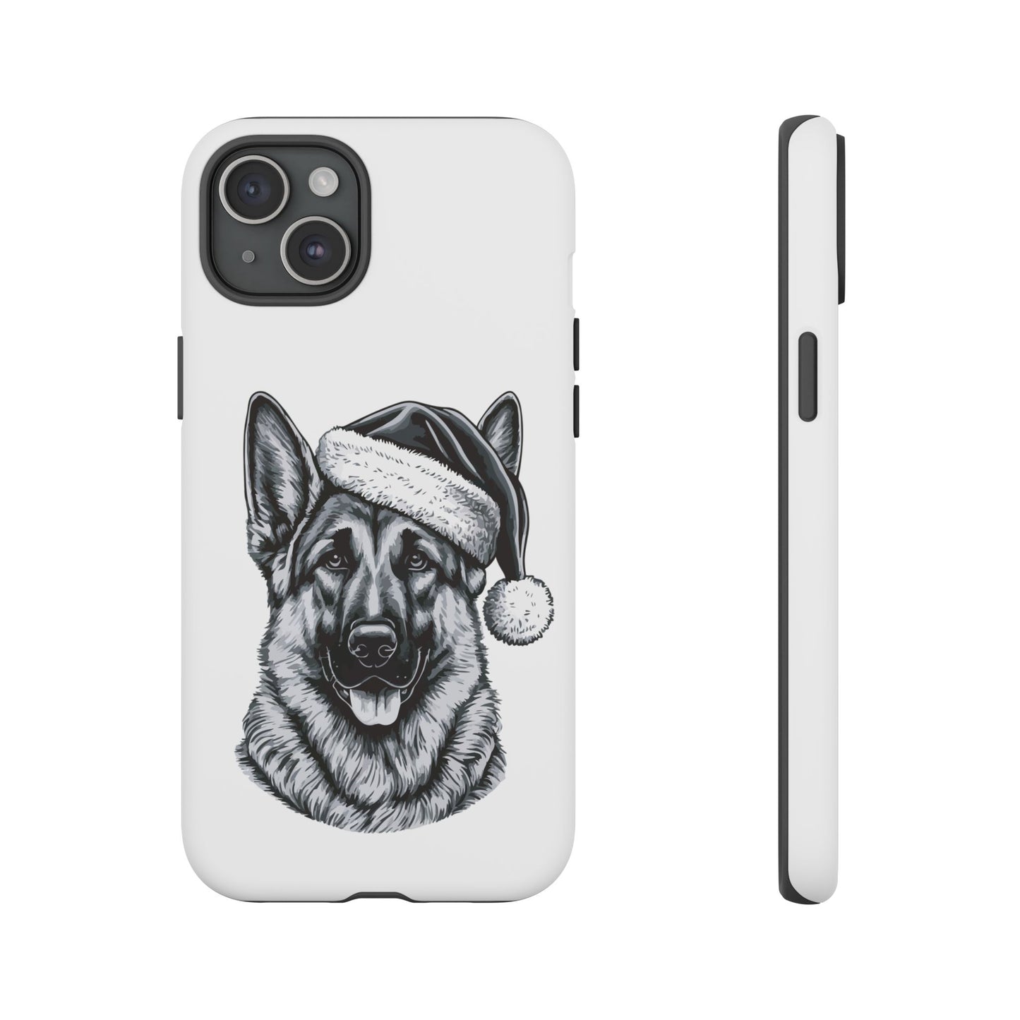 Santa Paws German Shepherd iPhone Case