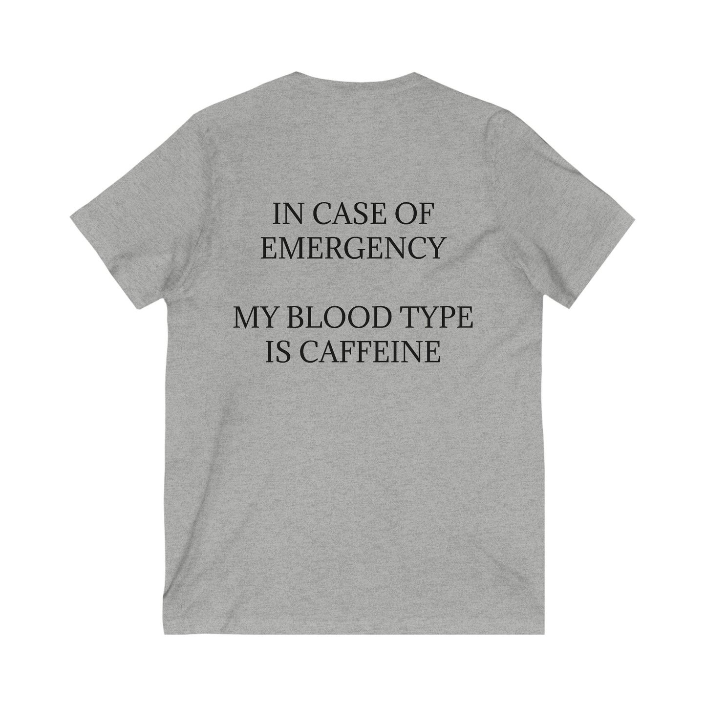 Blood Type Unisex Short Sleeve V-Neck Tee