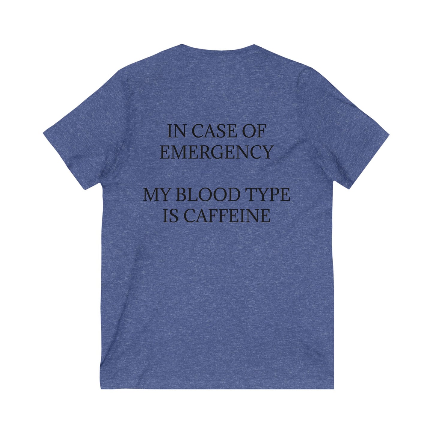 Blood Type Unisex Short Sleeve V-Neck Tee