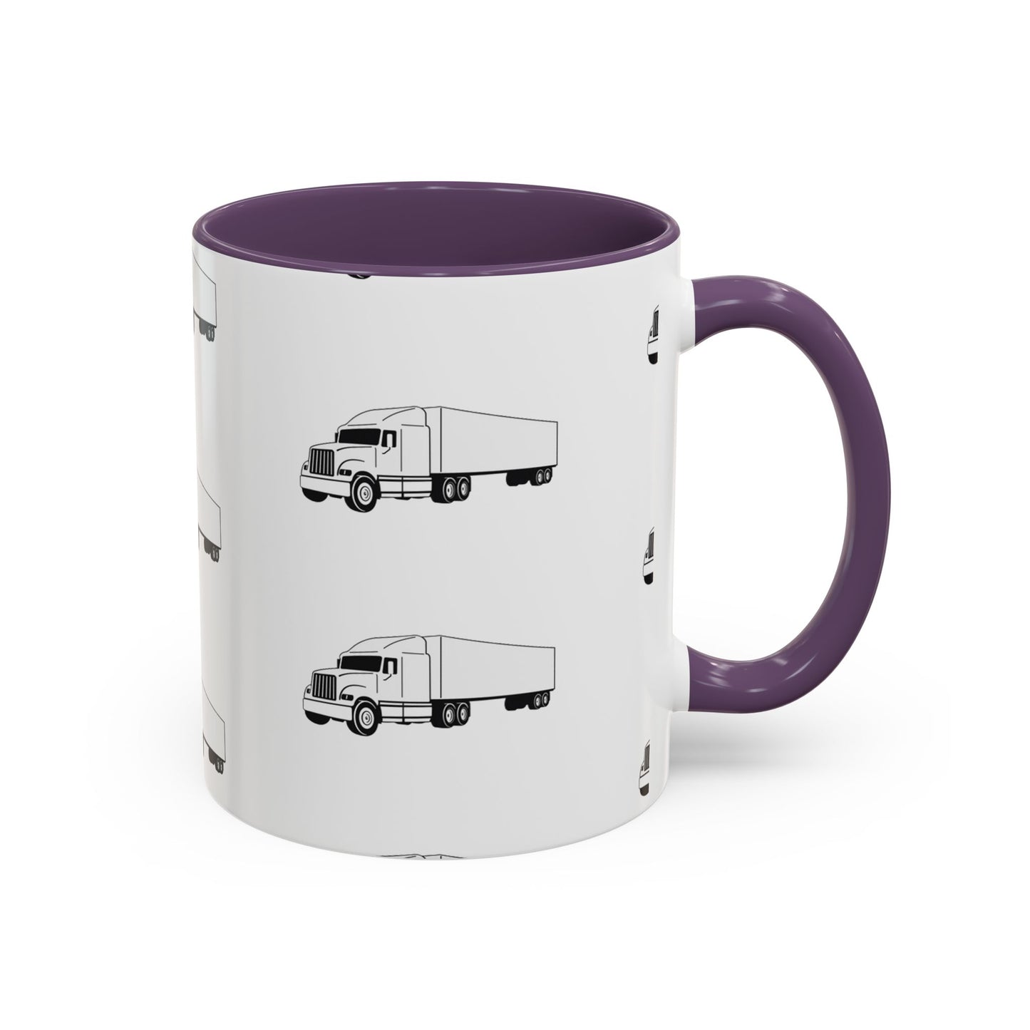 Semi Truck 2-Tone Coffee Mug