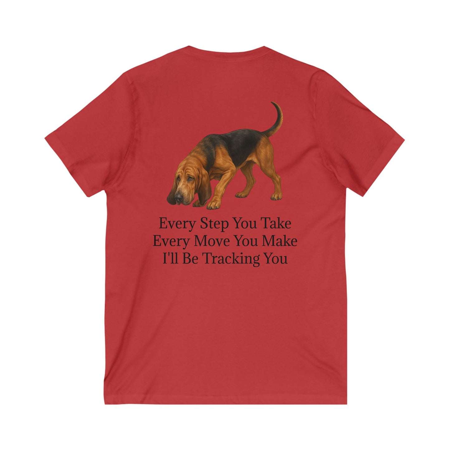 Tracking You Unisex Short Sleeve V-Neck Tee