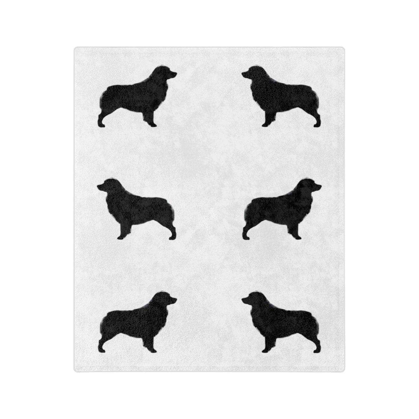 Aussie Silhouette Velveteen Microfiber Blanket