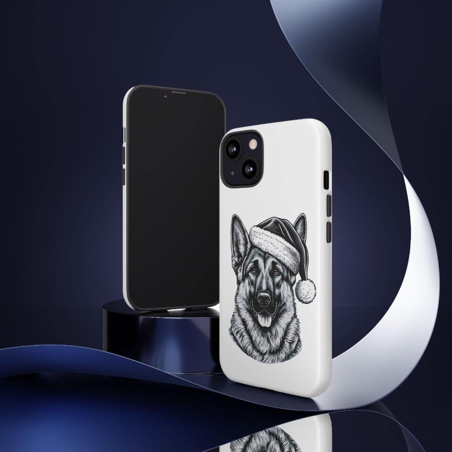 Santa Paws German Shepherd iPhone Case