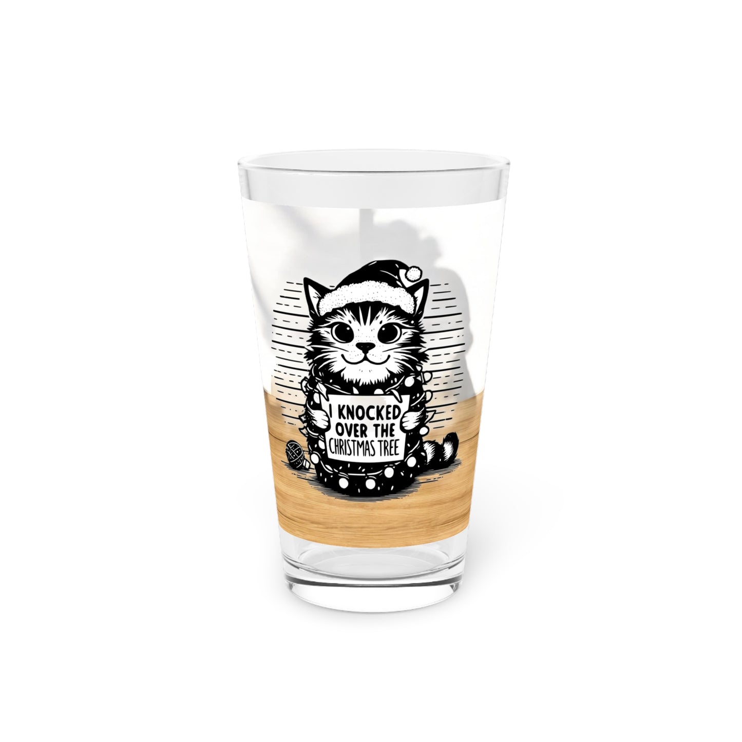 Naughty Cat Drinking Glass