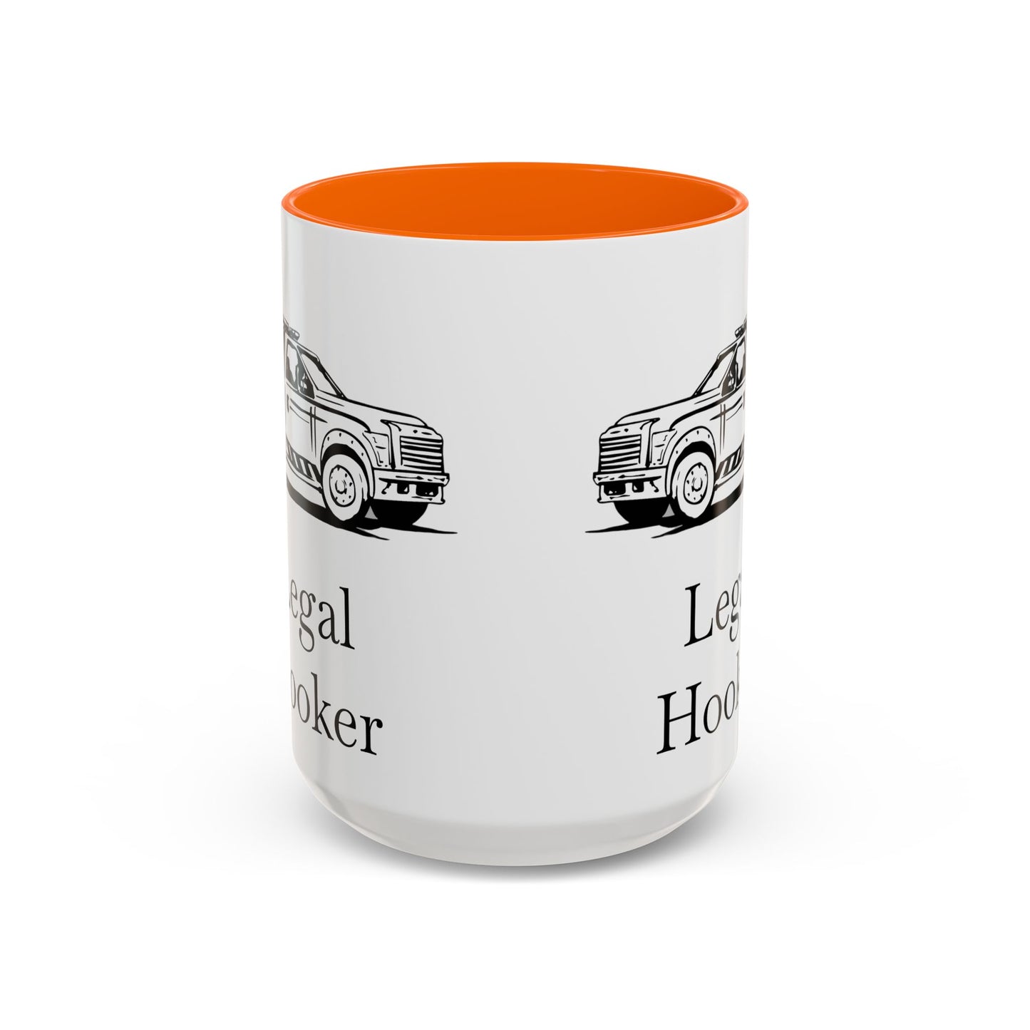 Legal H**ker Wheel Lift Tow Truck 2-Tone Coffee Mug