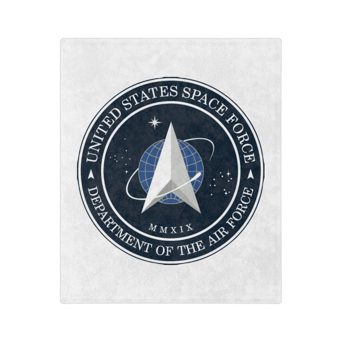 US Space Force Velveteen Microfiber Blanket
