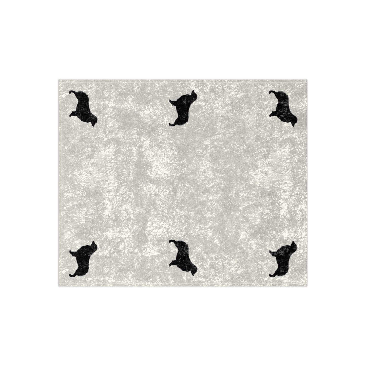 Aussie Silhouette Crushed Velvet Blanket