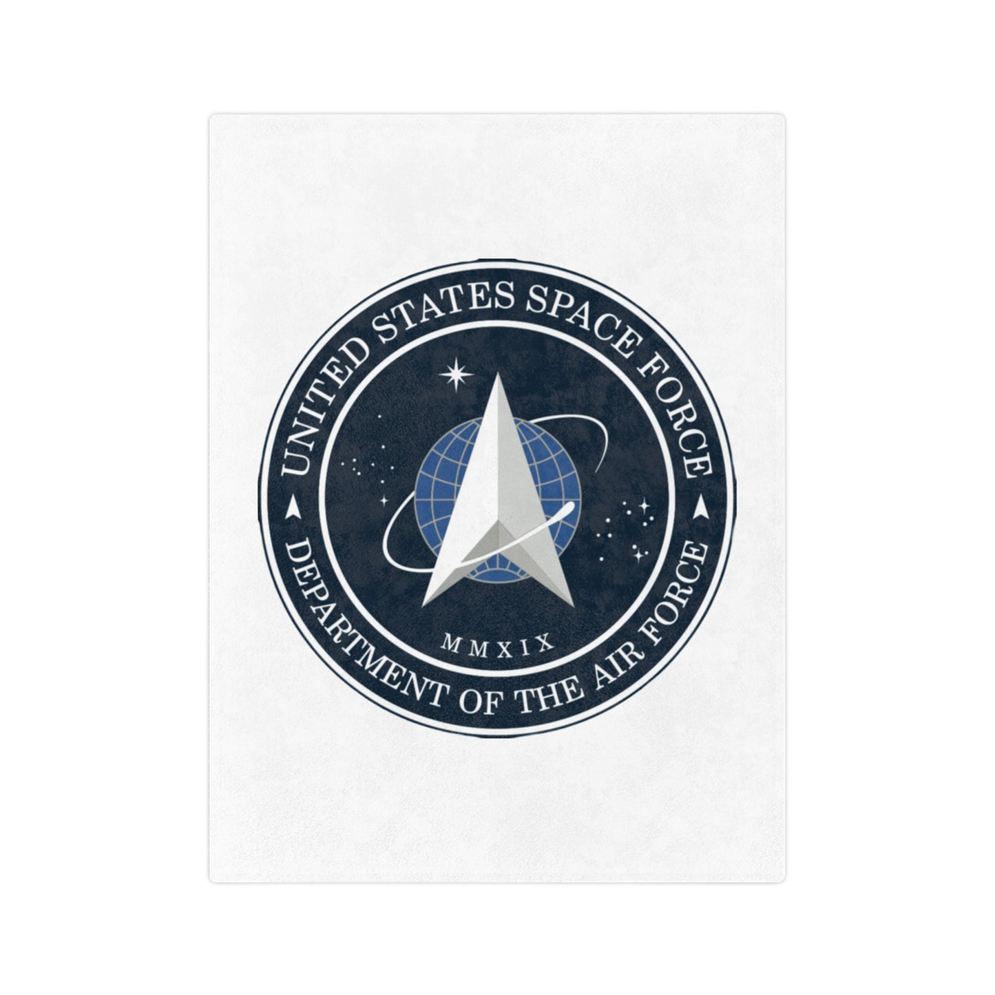 US Space Force Velveteen Microfiber Blanket