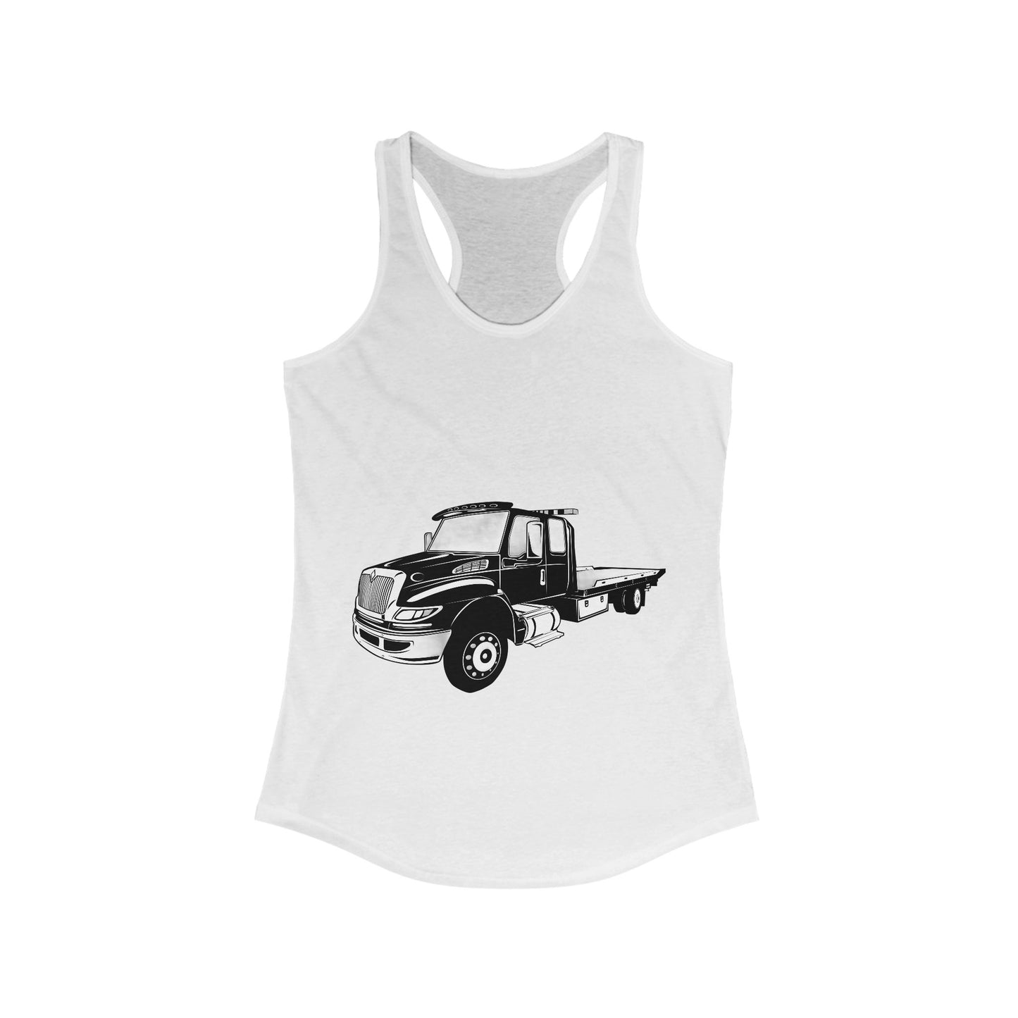 Flatbed Tow Truck Women's Racerback Tank