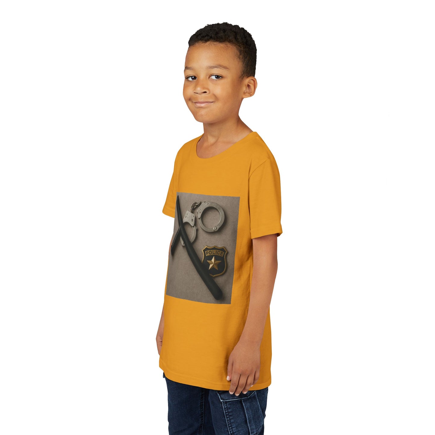 Law Enforcement Appreciation Youth Unisex Short Sleeve Crewneck Tee
