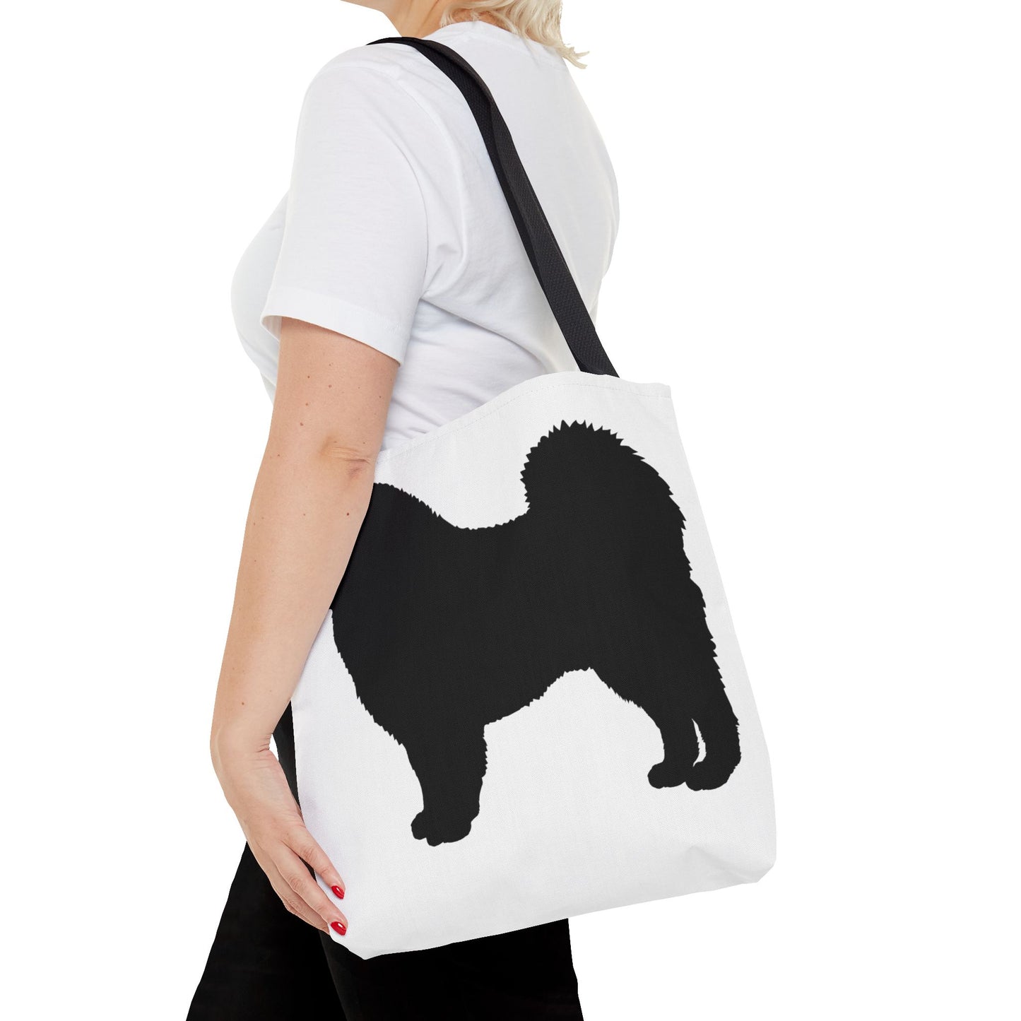 Samoyed Silhouette Tote Bag
